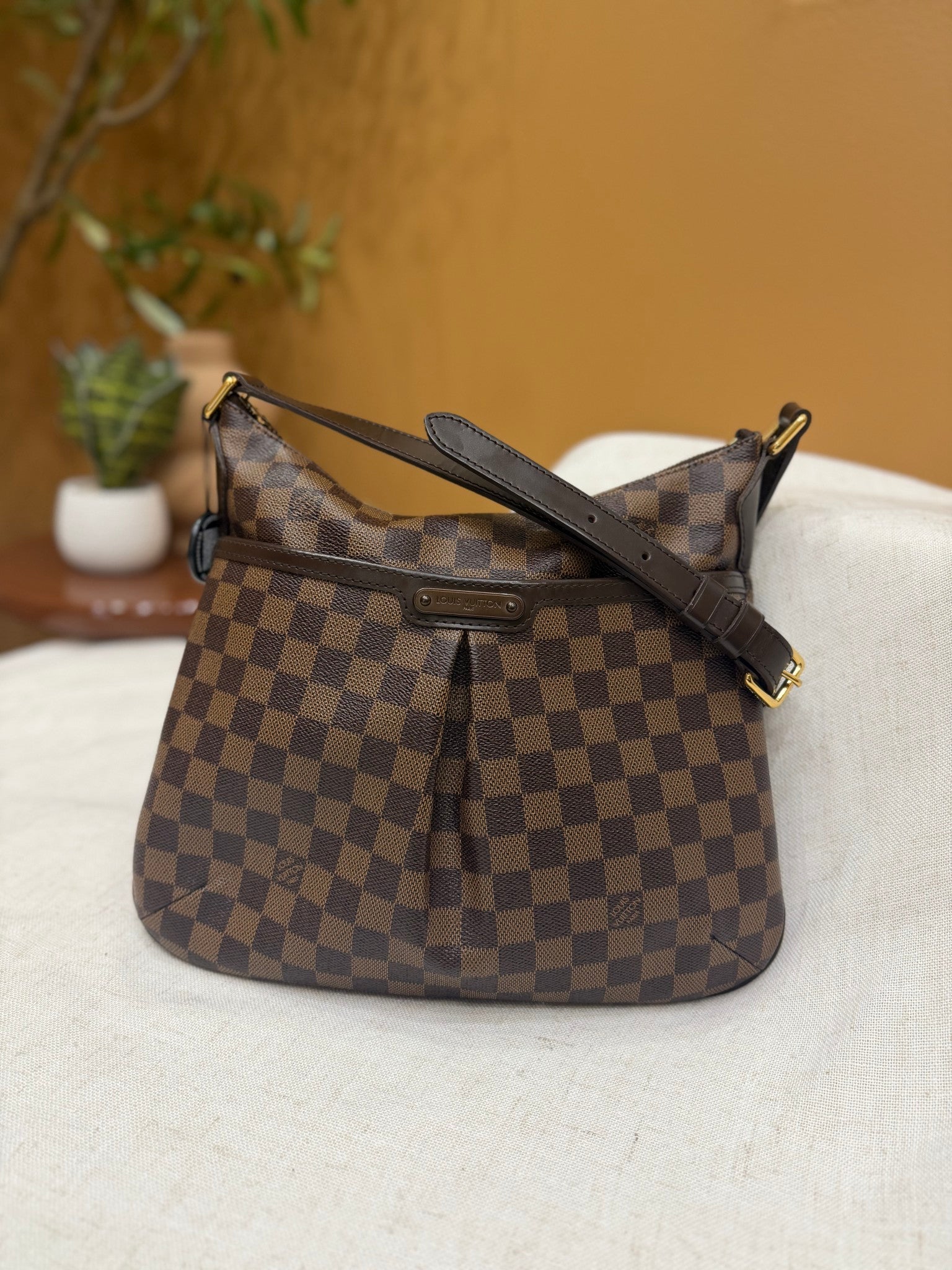 Louis Vuitton Damier Ebene Bloomsbury PM Crossbody Bag