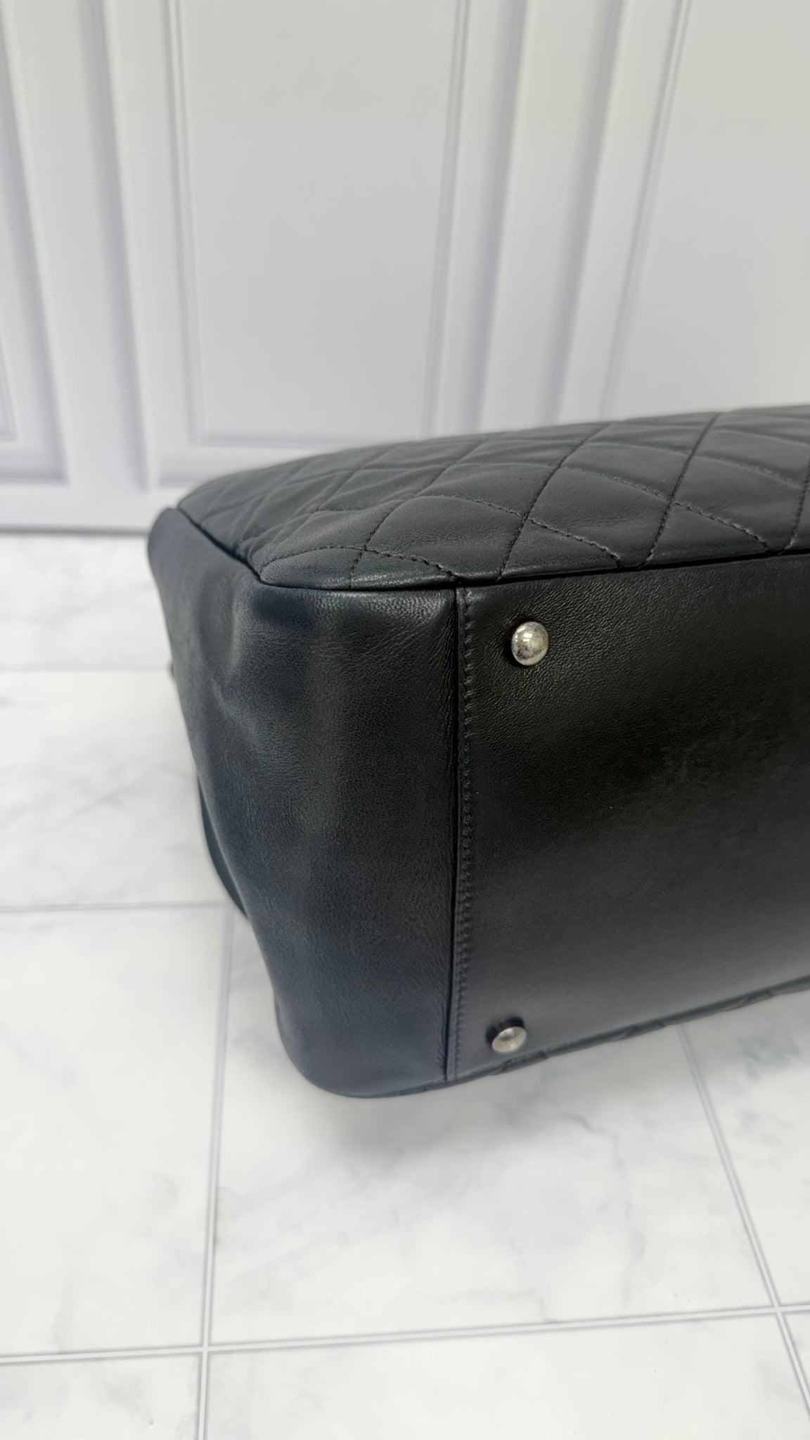 Chanel Black Quilted Lambskin Large Antik Boy Flap Bag 
