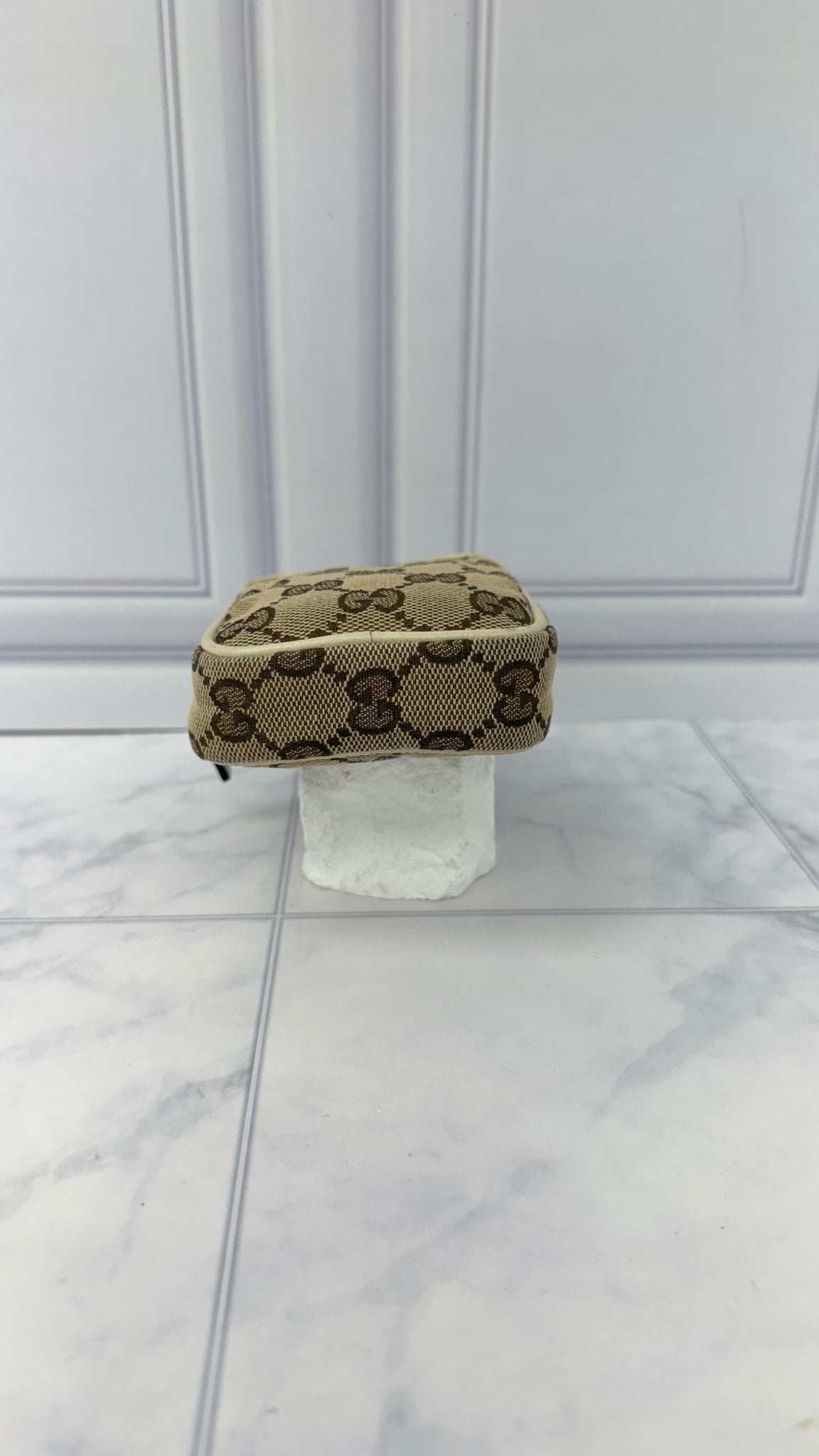 Gucci Brown GG Canvas Small Pouch 