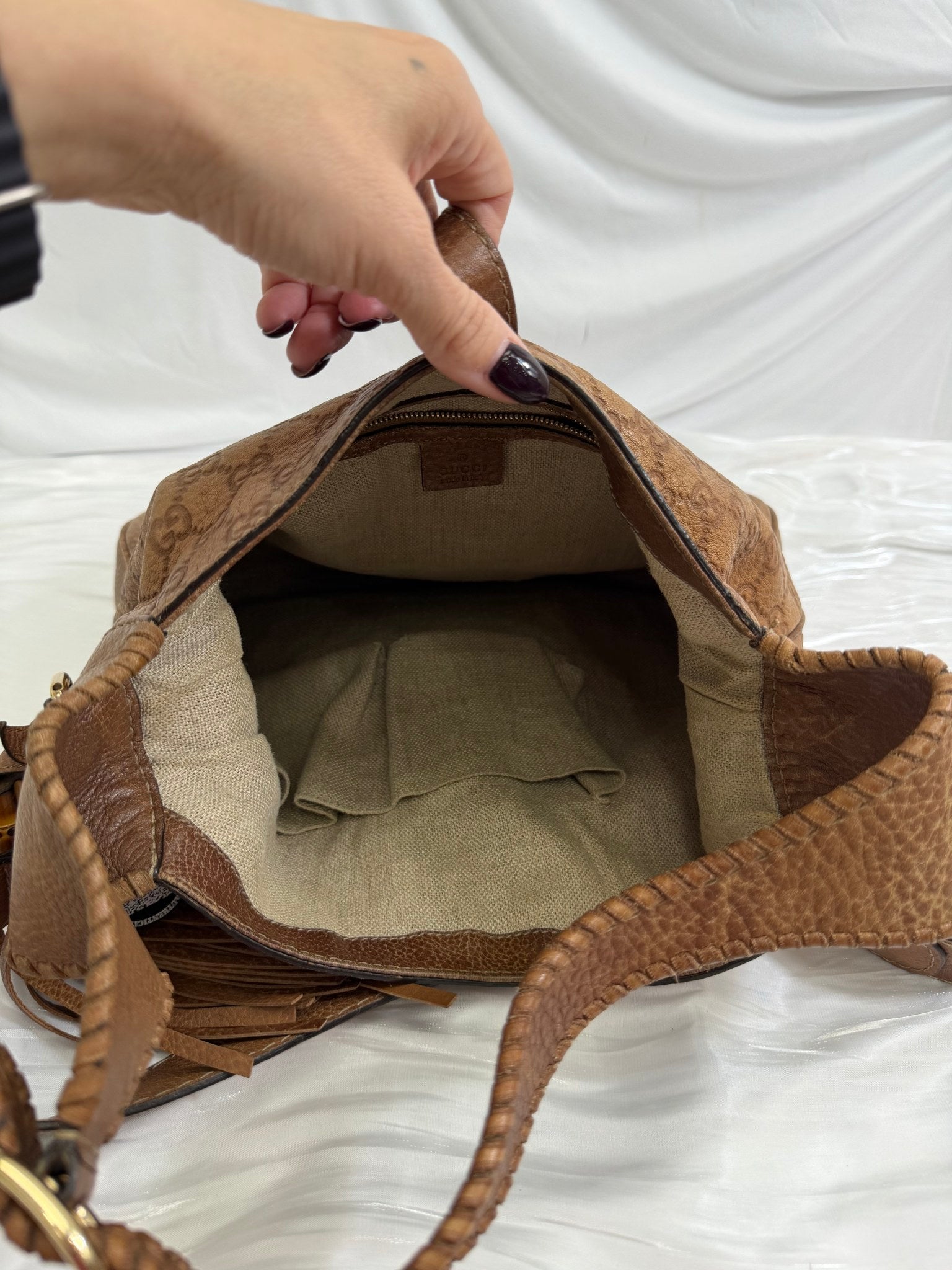 Gucci Brown Guccissima Leather Jackie Hobo Bag