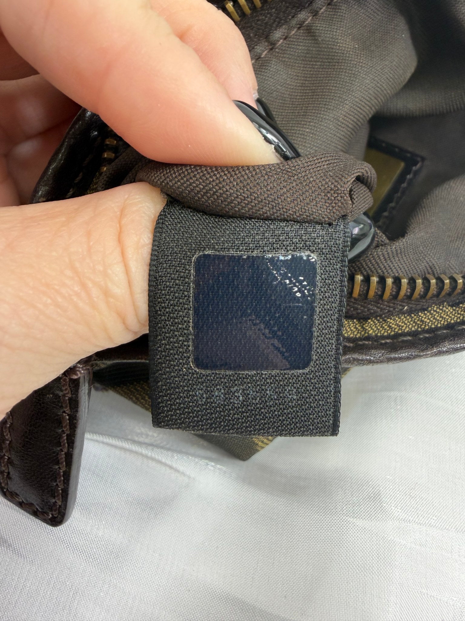 Fendi Brown Zucca Canvas Shoulder Bag