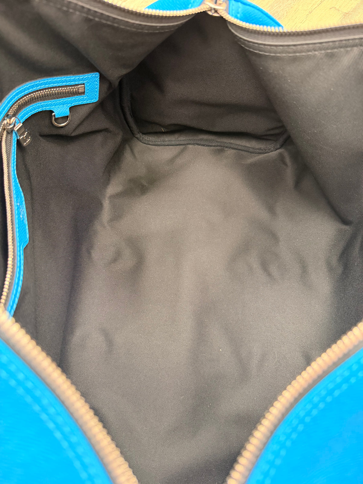 Louis Vuitton Blue Leather Keepall Bandouliere 50 Duffle Bag