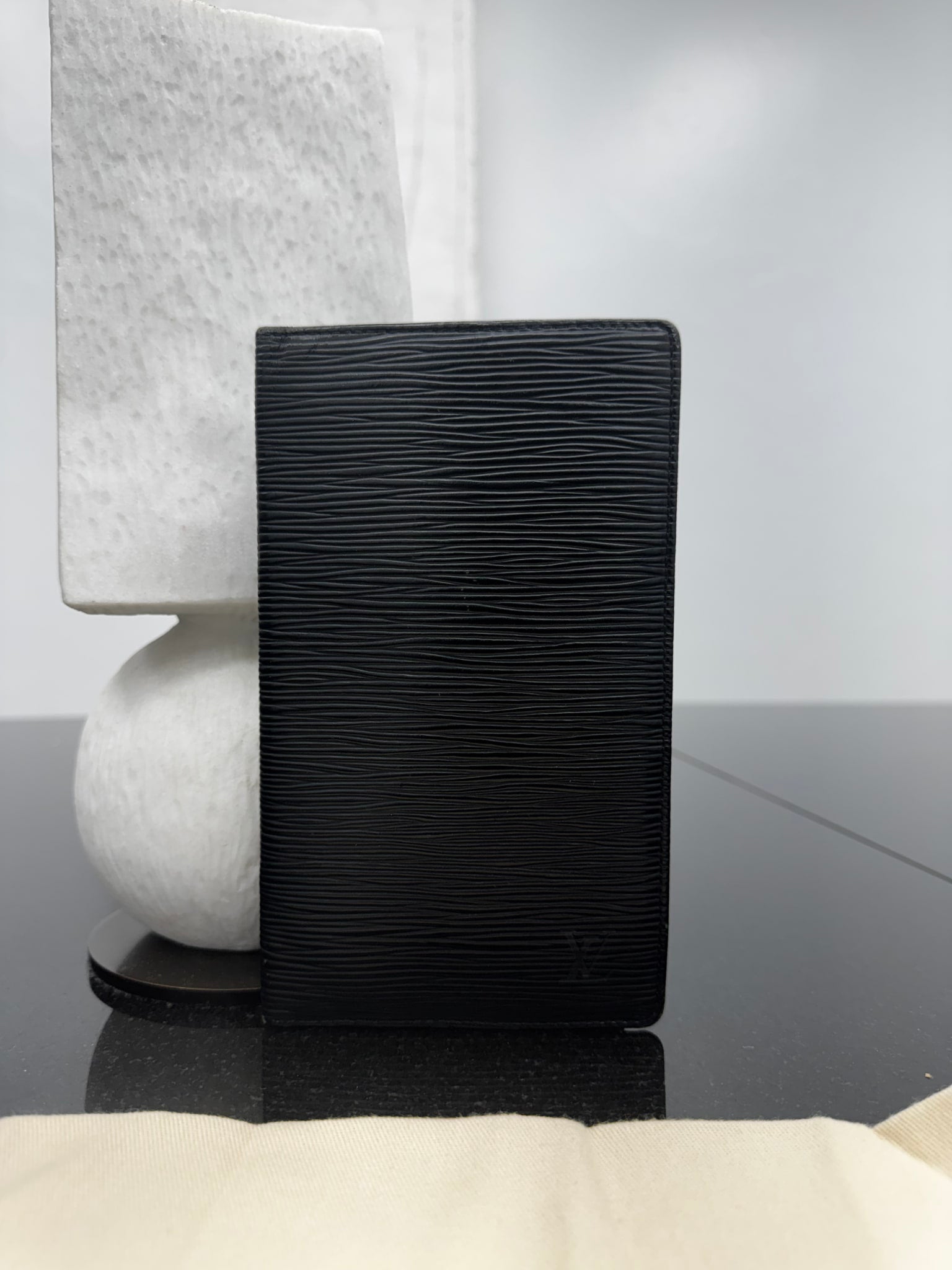 Louis Vuitton Black Epi Long Wallet