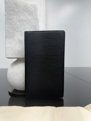 Louis Vuitton Black Epi Long Wallet