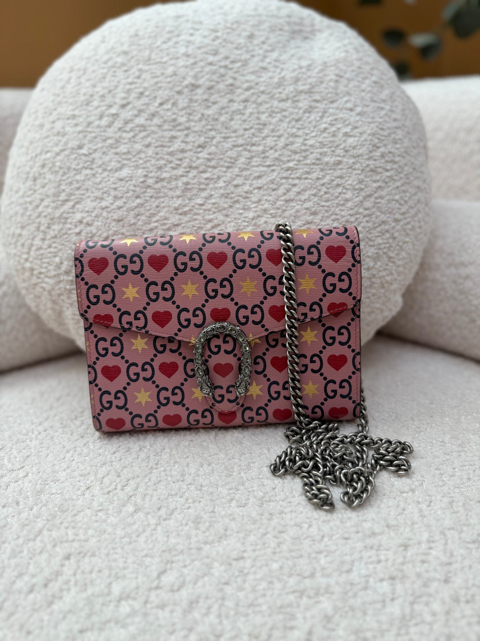 Gucci GG Valentines Day Limited Edition Dionysus Wallet On Chain  