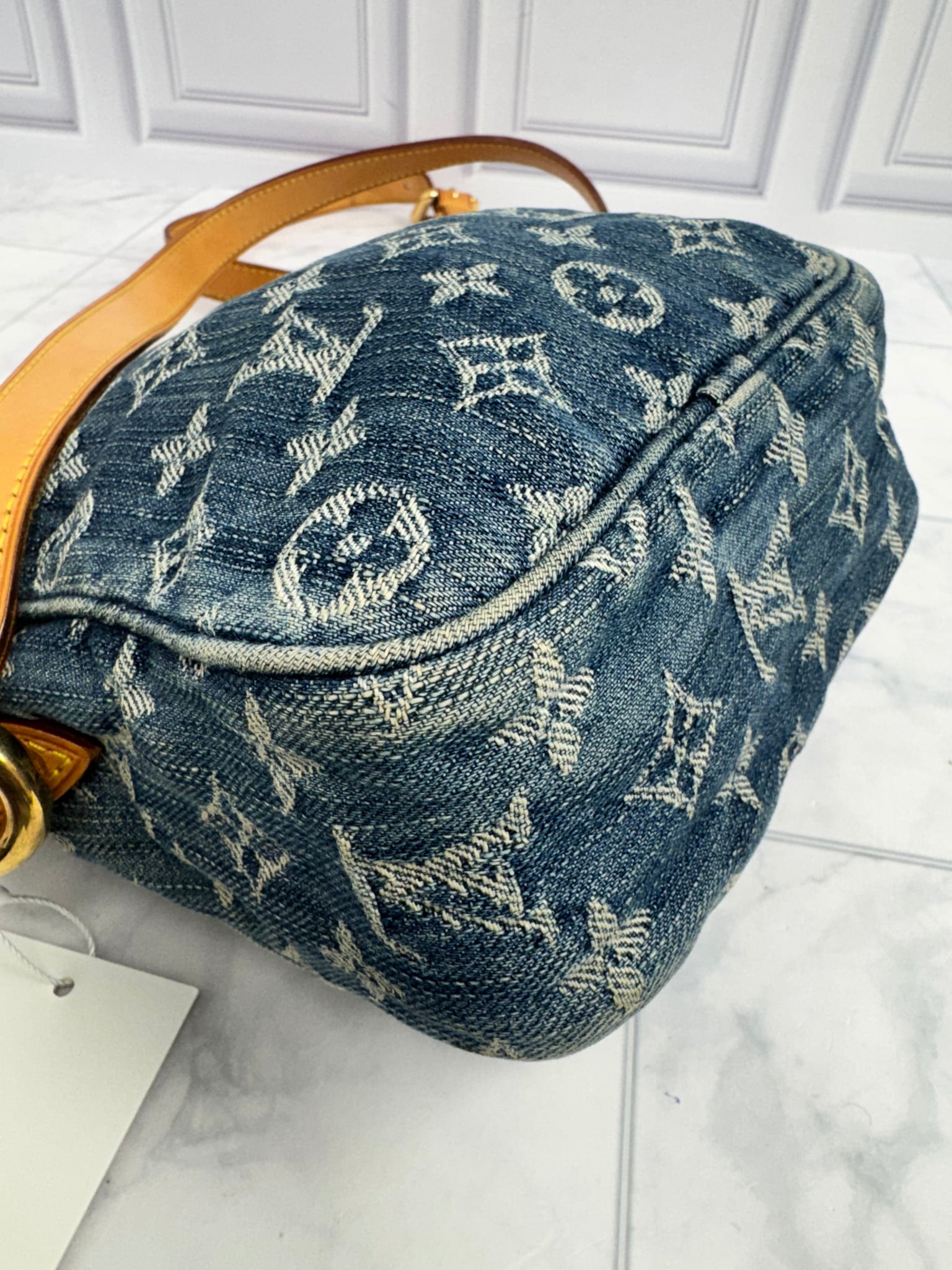 Louis Vuitton Blue Monogram Denim Camera Bag