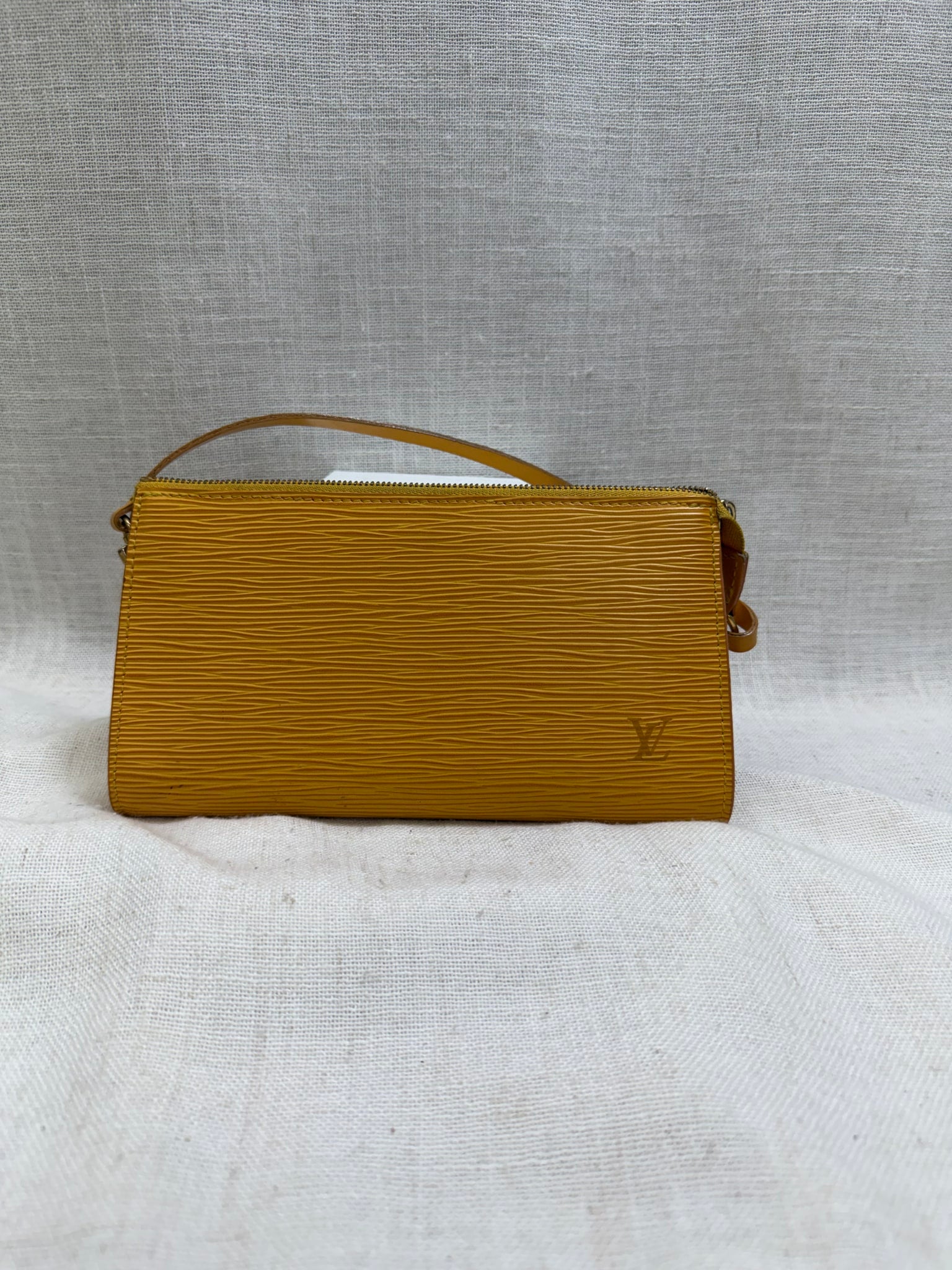 Louis Vuitton Yellow Epi Leather Tassili Accessories Pochette