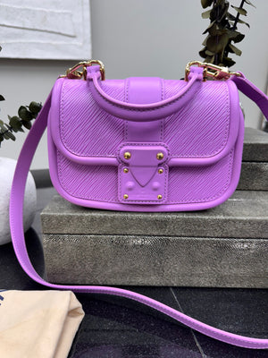 LIKE NEW - Louis Vuitton Lavender Epi Hide And Seek 2Way Bag