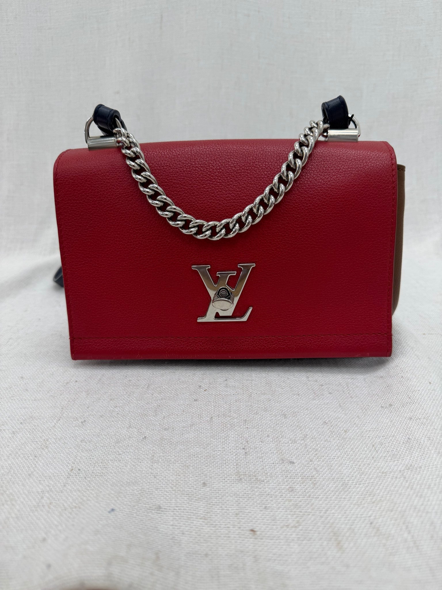 Louis Vuitton Tricolor Leather Lockme BB Bag