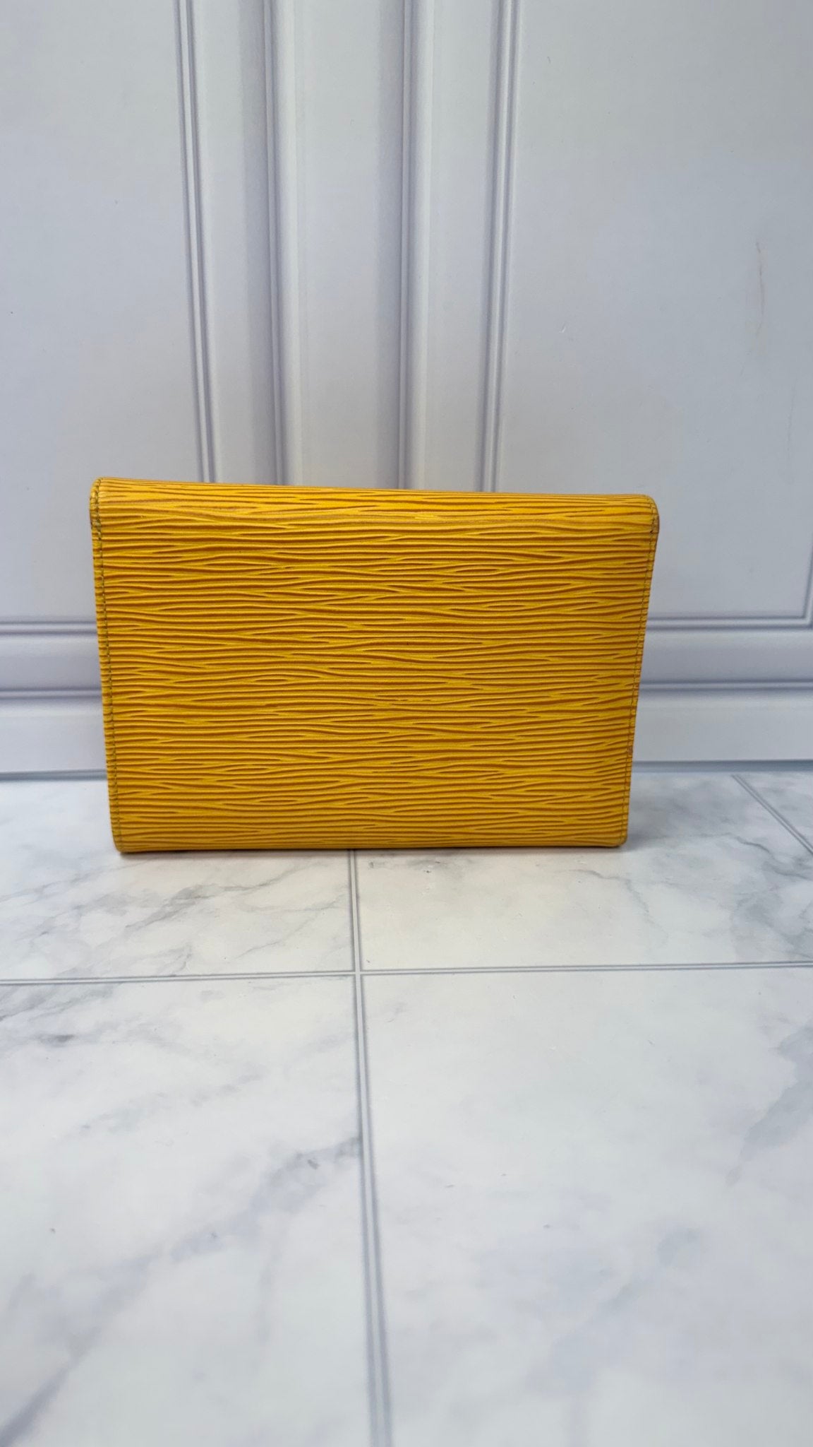 Louis Vuitton Yellow Epi Leather Compact Wallet  