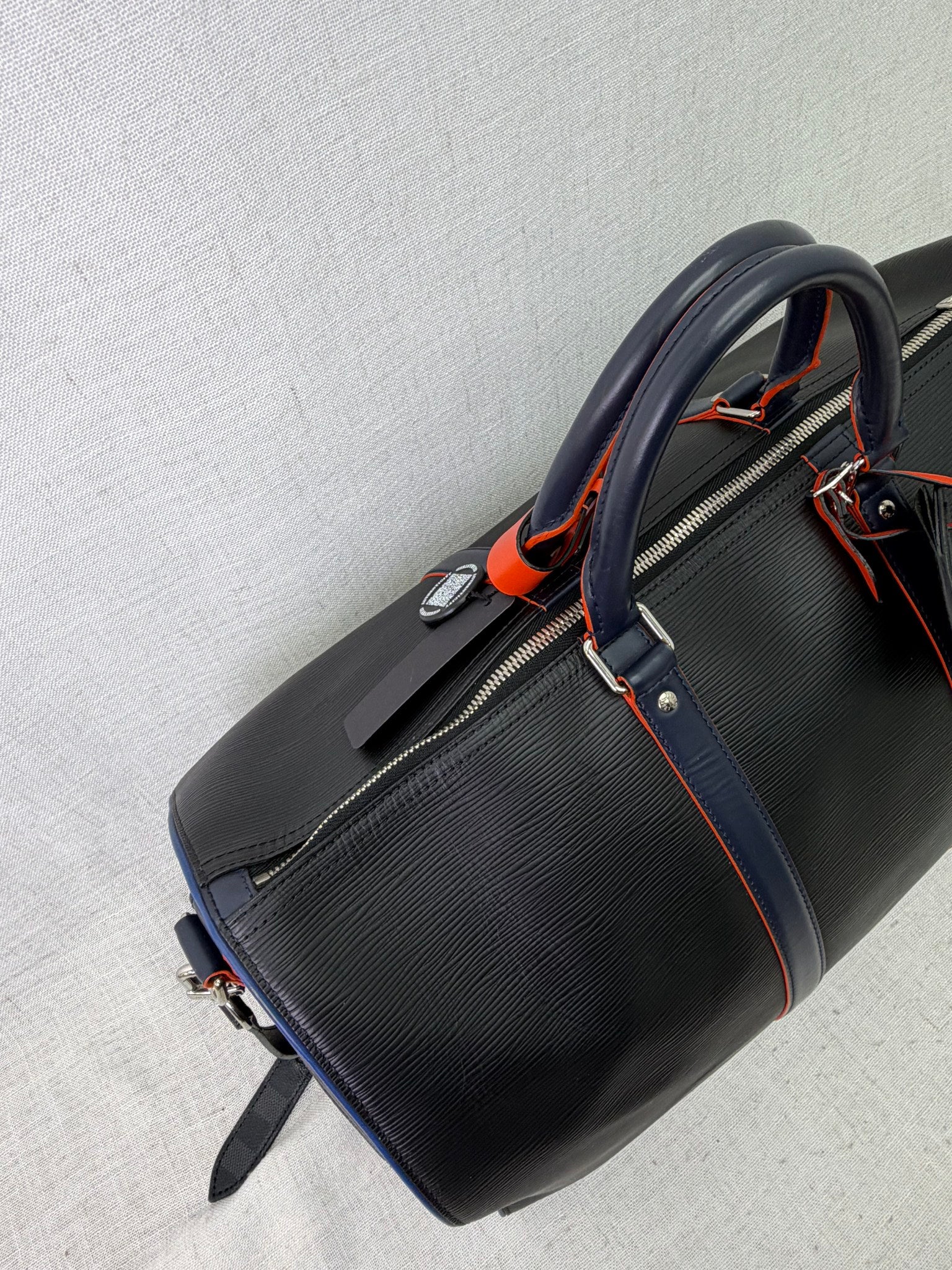 Louis Vuitton Black Epi & Damier Graphite Keepall 50 Bandouliere