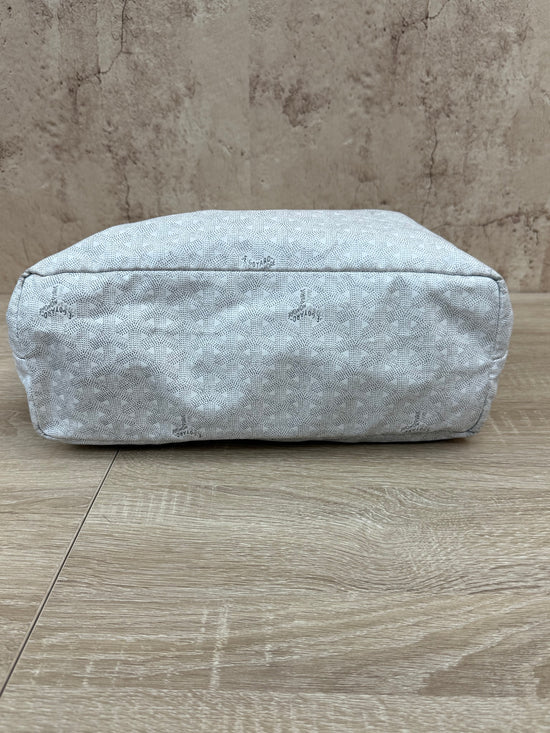 Goyard White Goyardine St. Louis Tote