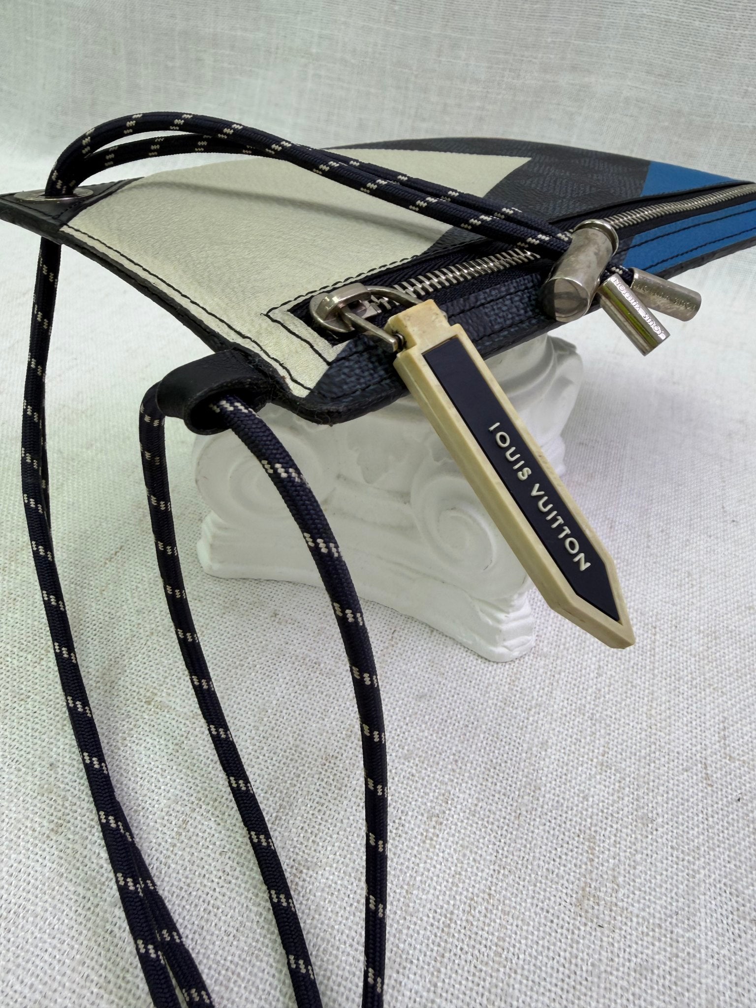 Louis Vuitton Damier Cobalt Americas Cup Pochette Regatta Bag