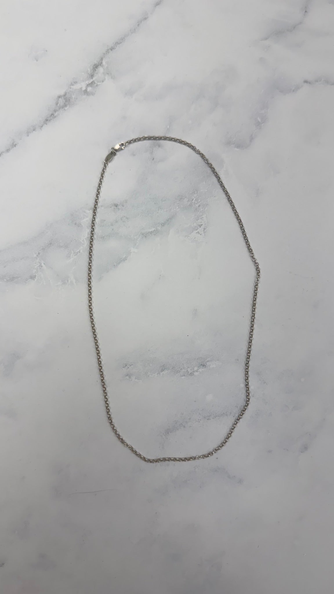 Chrome Hearts Sterling Silver Chain Necklace 