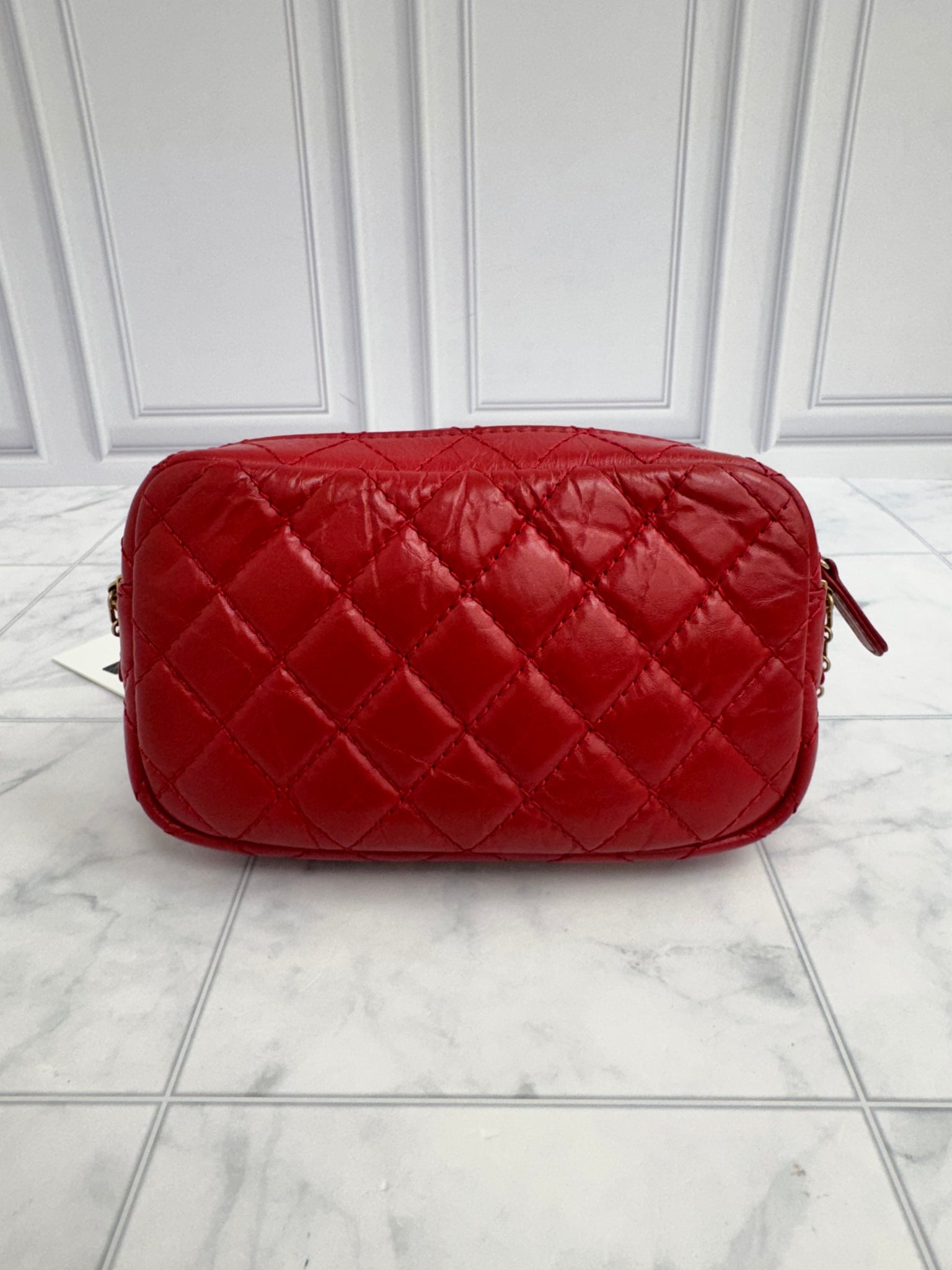 Chanel Red Quilted Calfskin Reissue 2.55 Mini Camera Bag