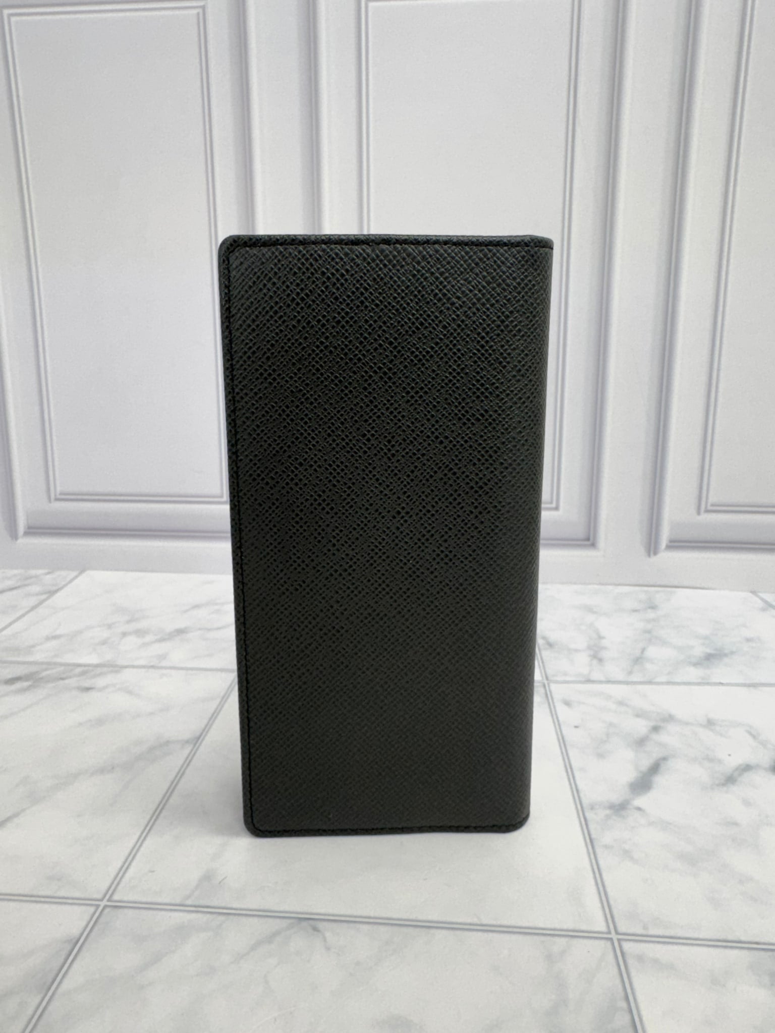 Louis Vuitton Black Taiga Brazza Wallet