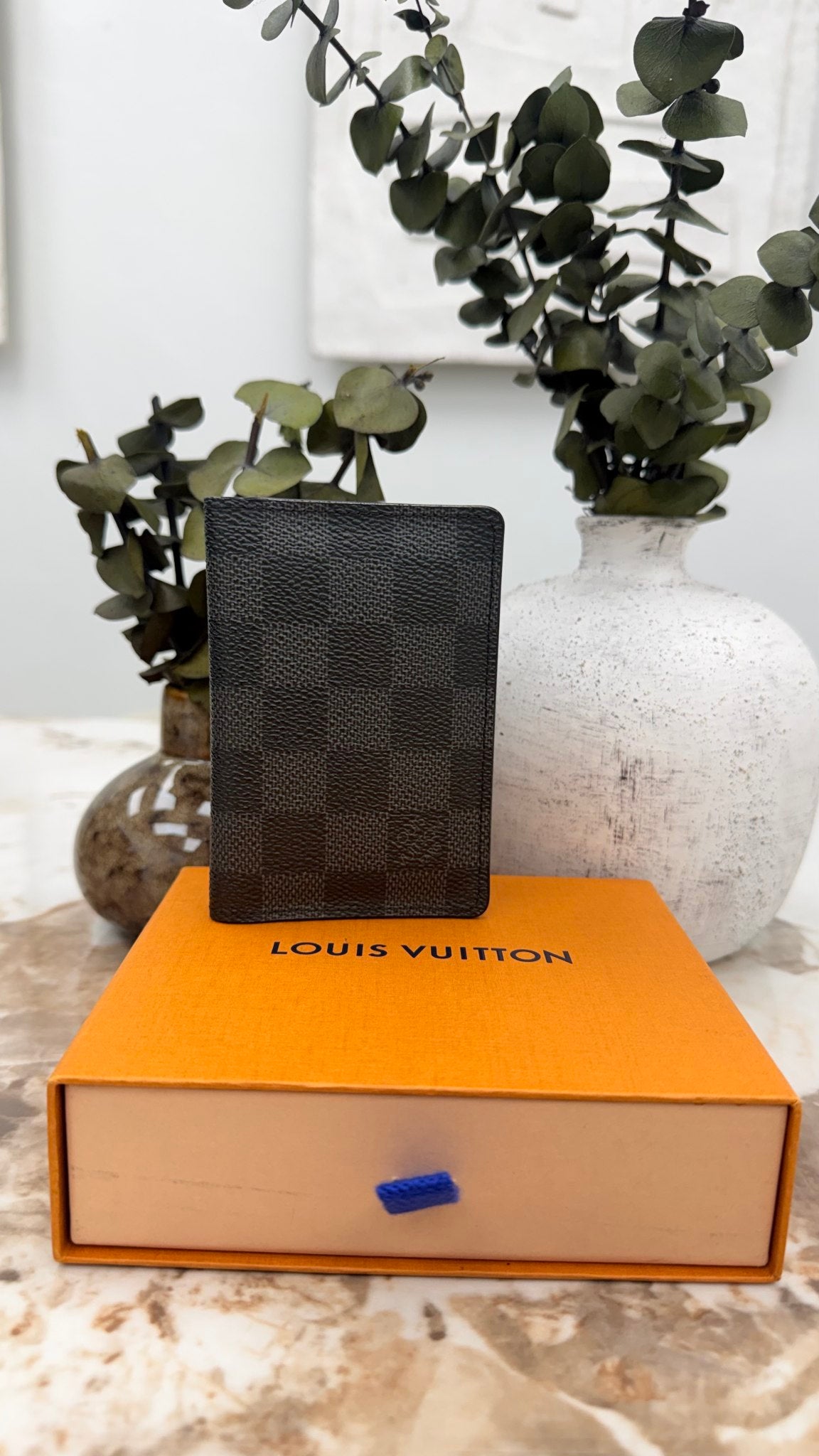 LIKE NEW - Louis Vuitton Damier Graphite Pocket Organizer 