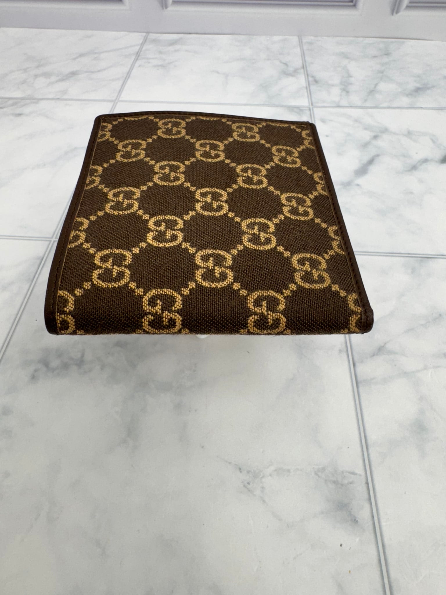 Gucci Brown GG Canvas Bifold Wallet