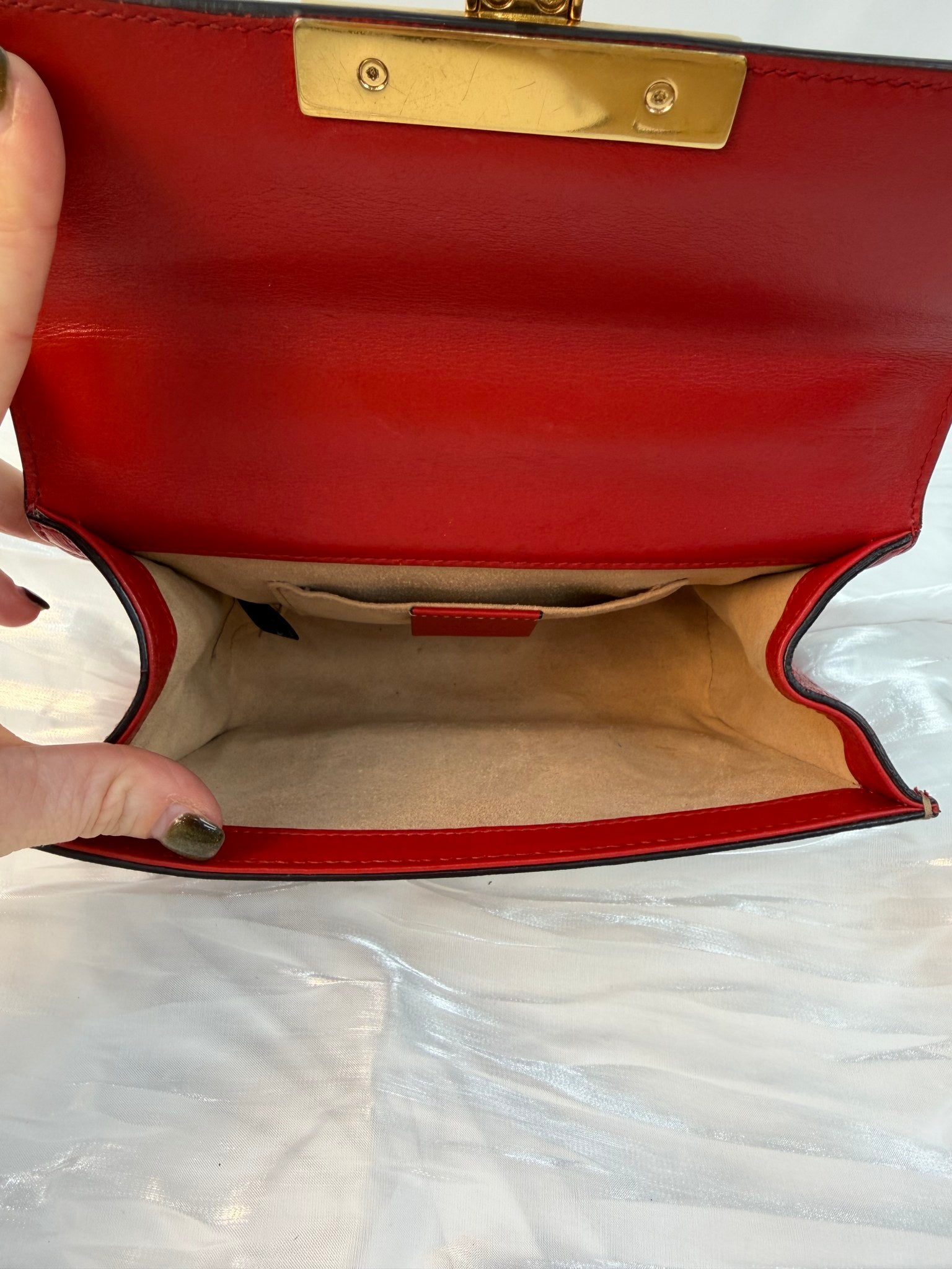 Gucci GG Coated Canvas Apple Padlock Bag