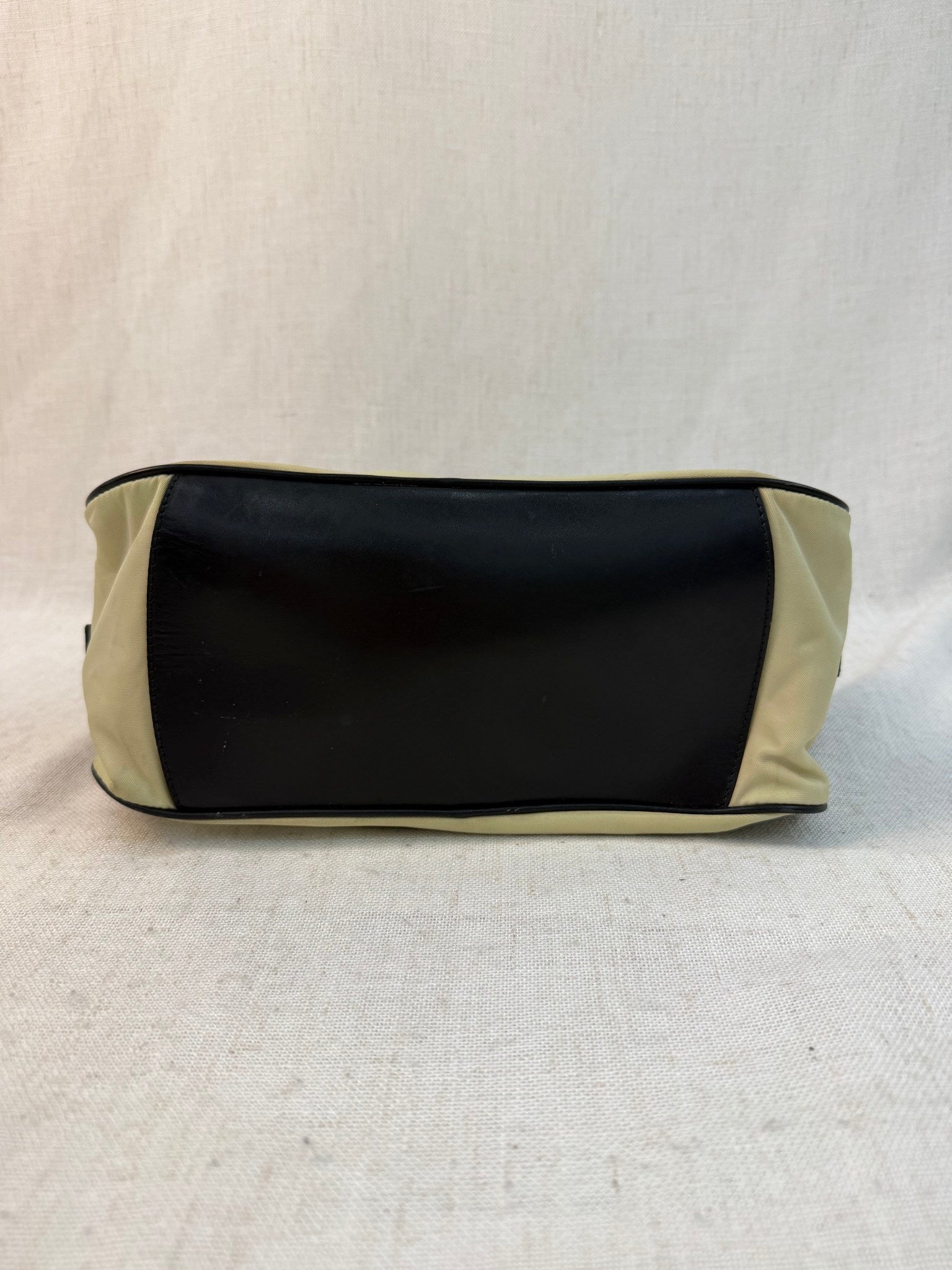 Prada Beige Nylon Small Bowler Bag