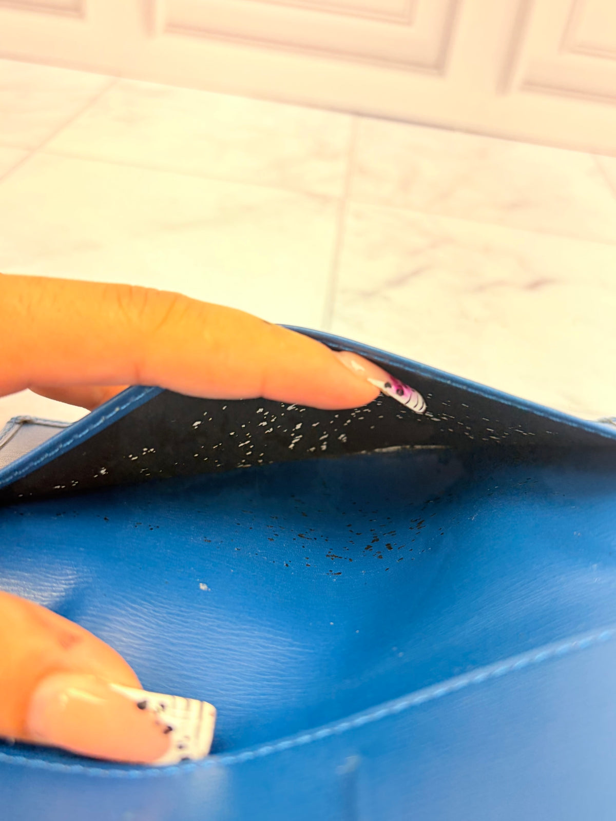 Louis Vuitton Blue Epi Leather Long Wallet
