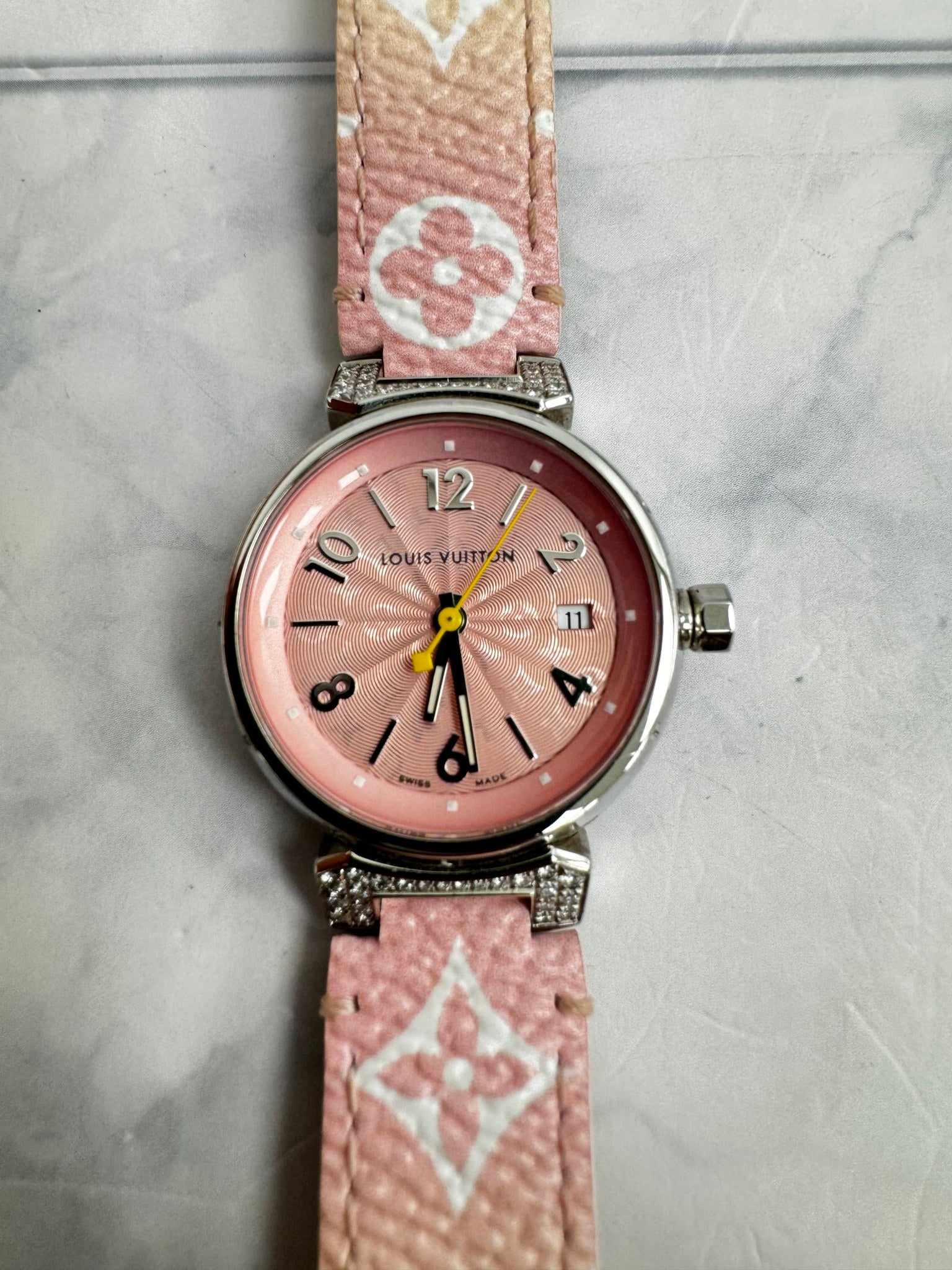 LIKE NEW - Louis Vuitton Monogram By The Pool Watch 28mm