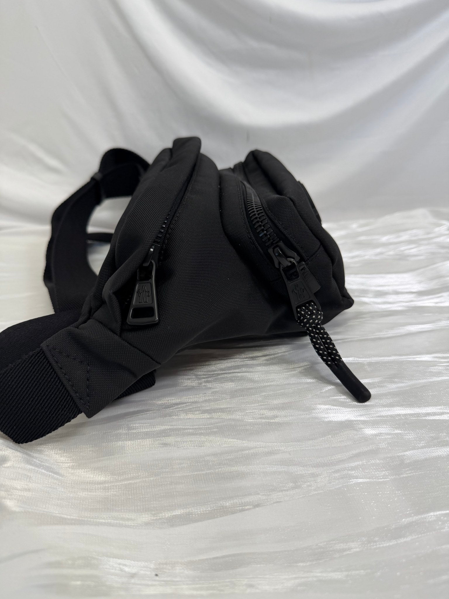 Moncler Durance Black Canvas Bum Bag