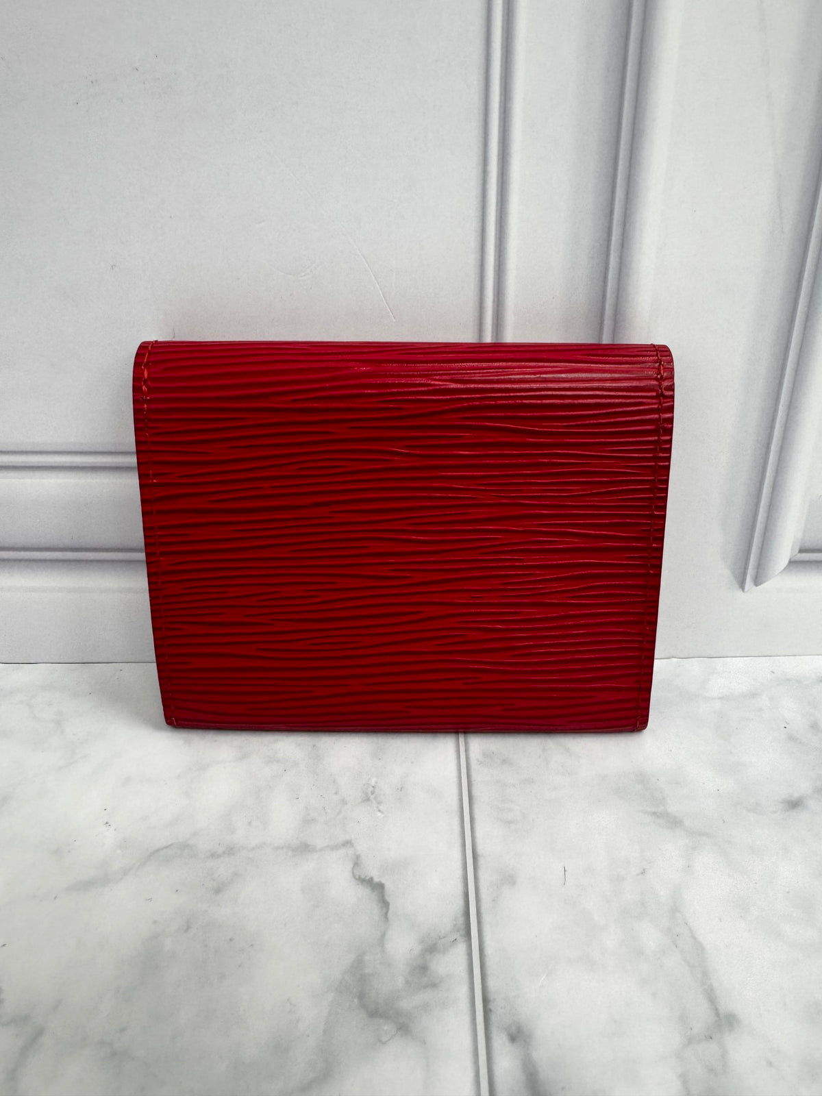 Louis Vuitton Red Epi Card Case
