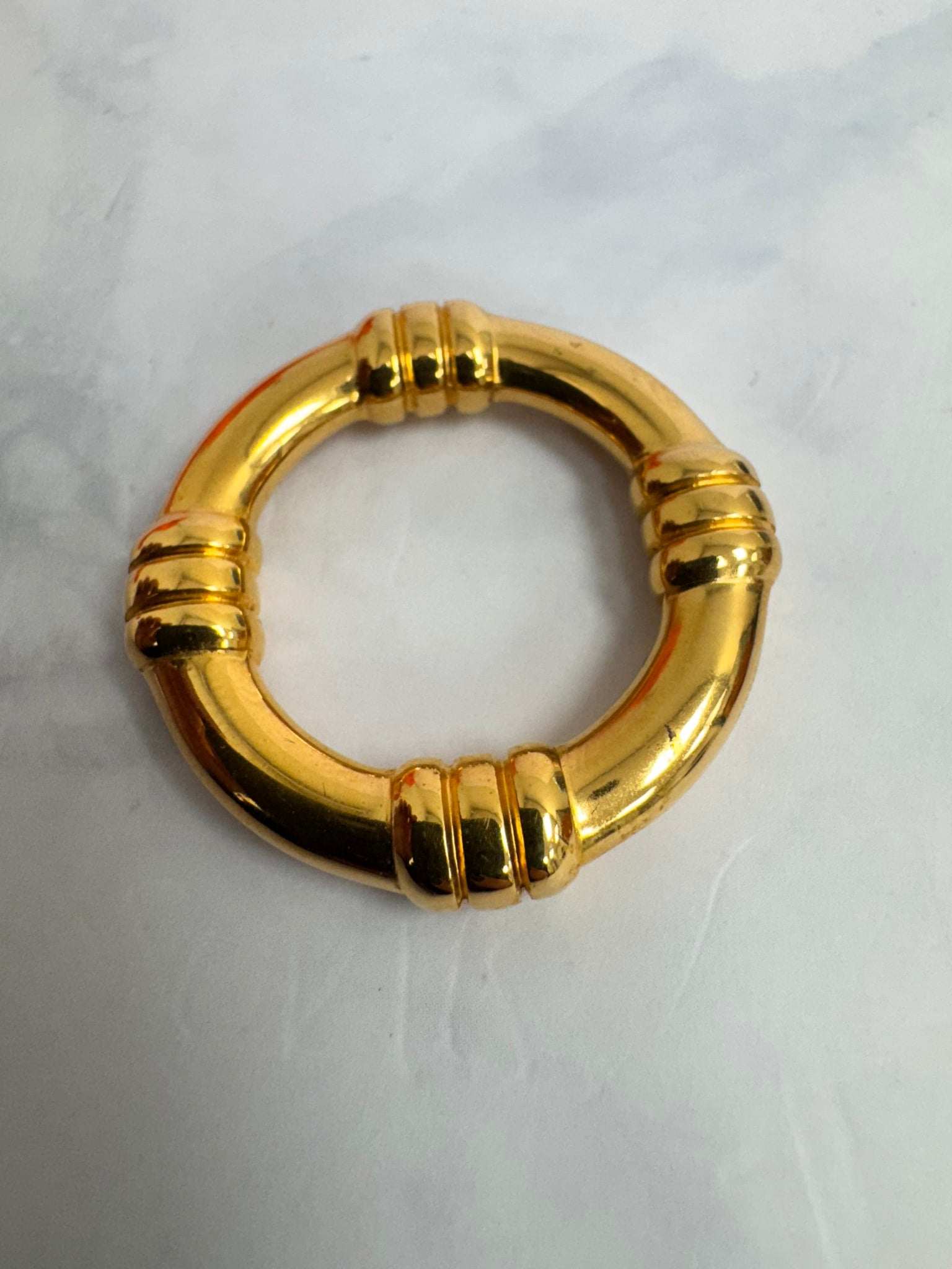 Hermes Gold Bouet Scarf Ring