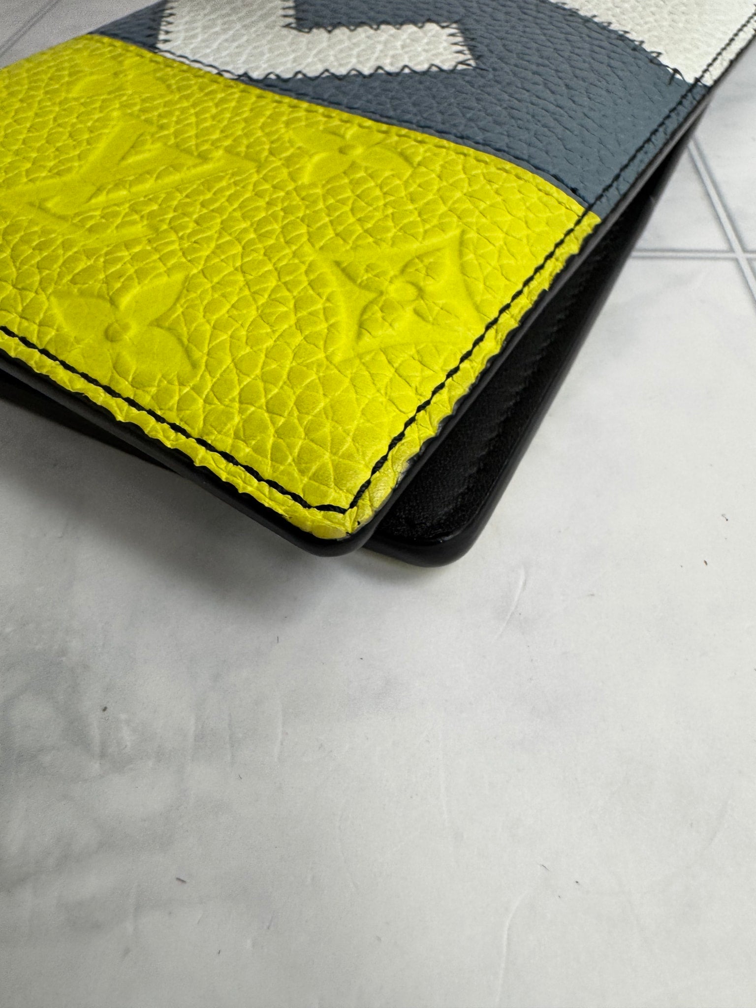 Louis Vuitton Tricolor Taurillon Leather LV Patchwork Long Wallet