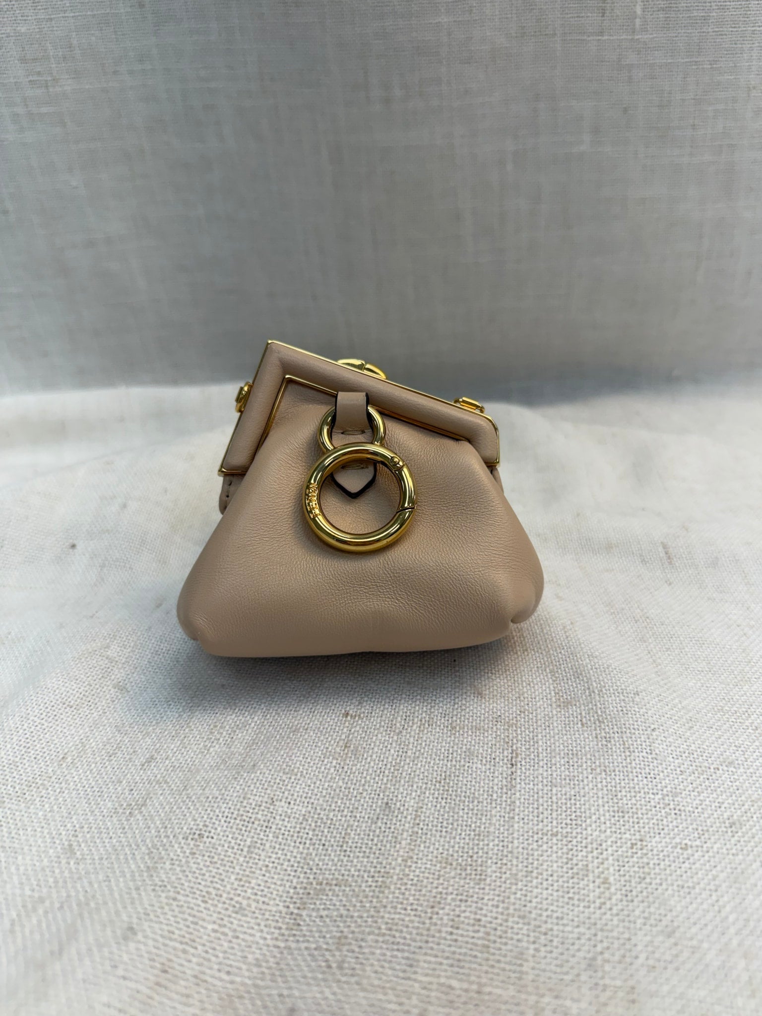 Fendi Cream Leather Nano First Bag Charm