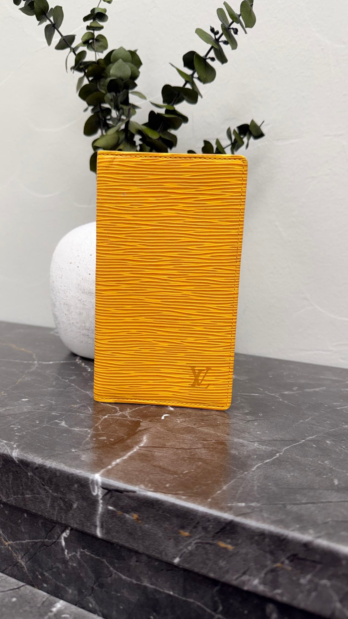 Louis Vuitton Yellow Epi Long Wallet