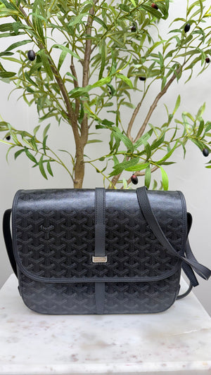 Goyard Black Goyardine Messenger Bag