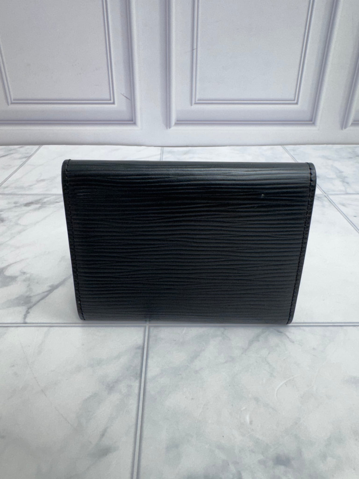 Louis Vuitton Black Epi Leather Card Case