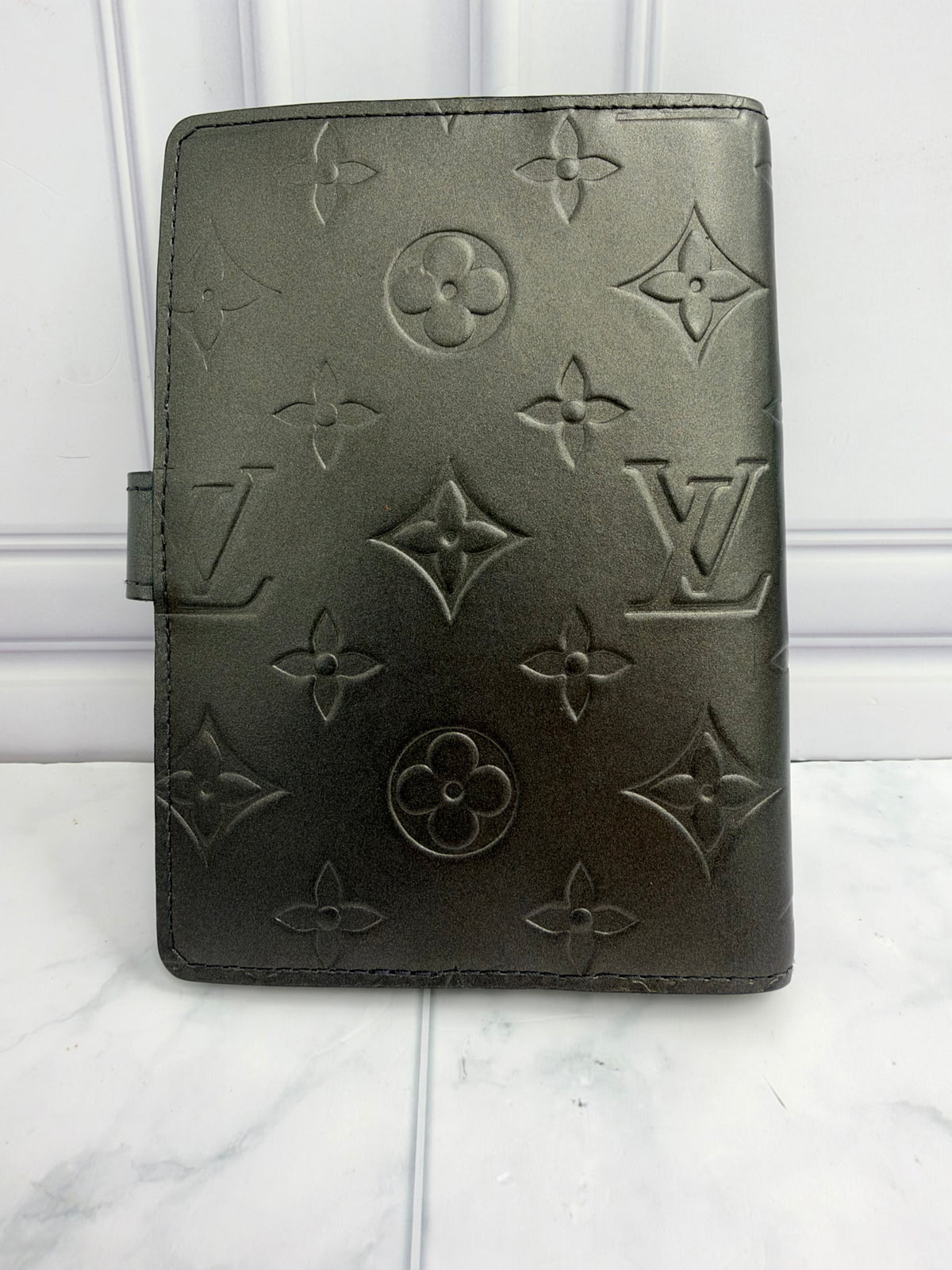 Louis Vuitton Grey Monogram Mat Agenda Cover PM