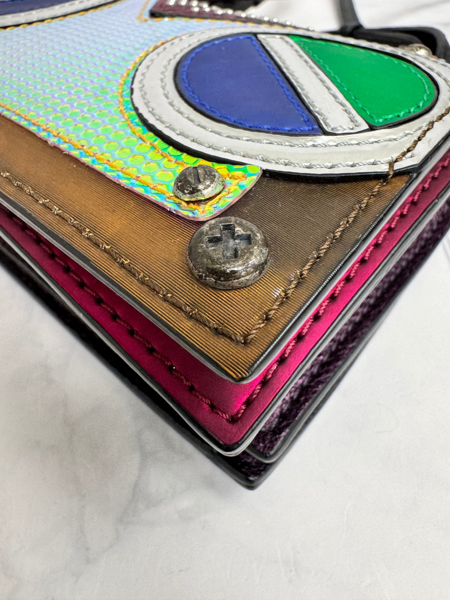 MCM Multicolor Roboter Series Crossbody Bag