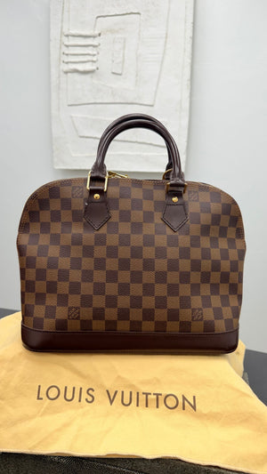 Louis Vuitton Damier Ebene Alma PM Handbag
