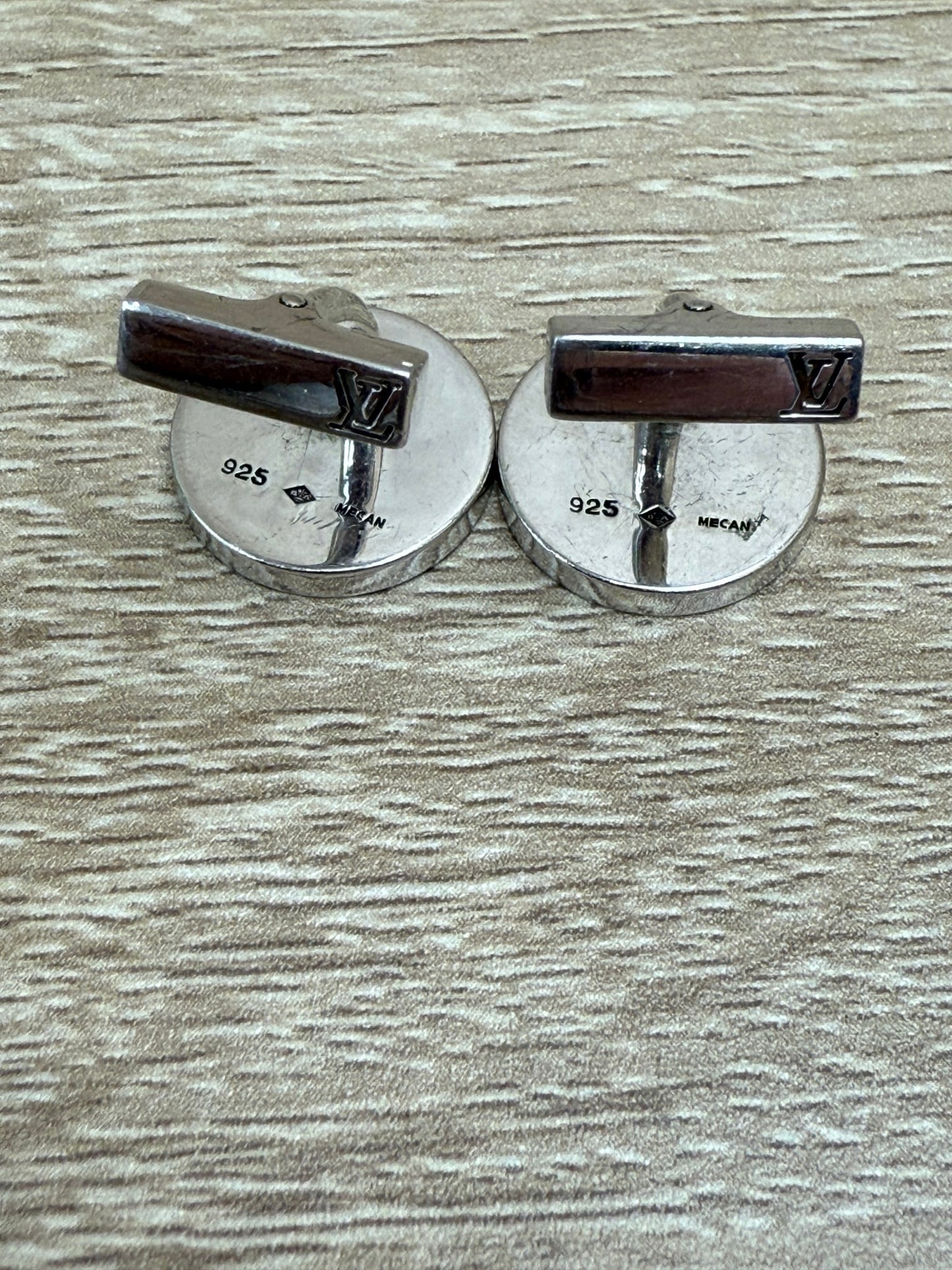 Louis Vuitton Damier Ebene Cuff Links