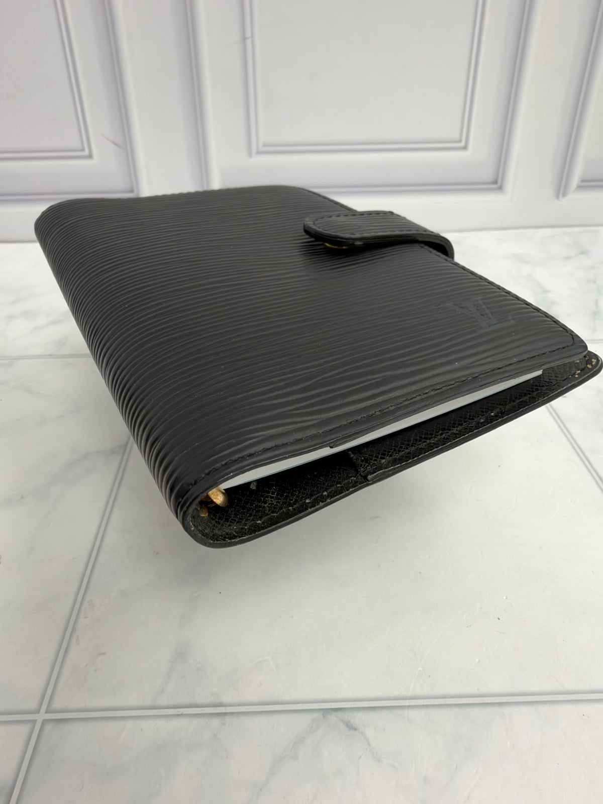 Louis Vuitton Black Epi Leather Agenda PM