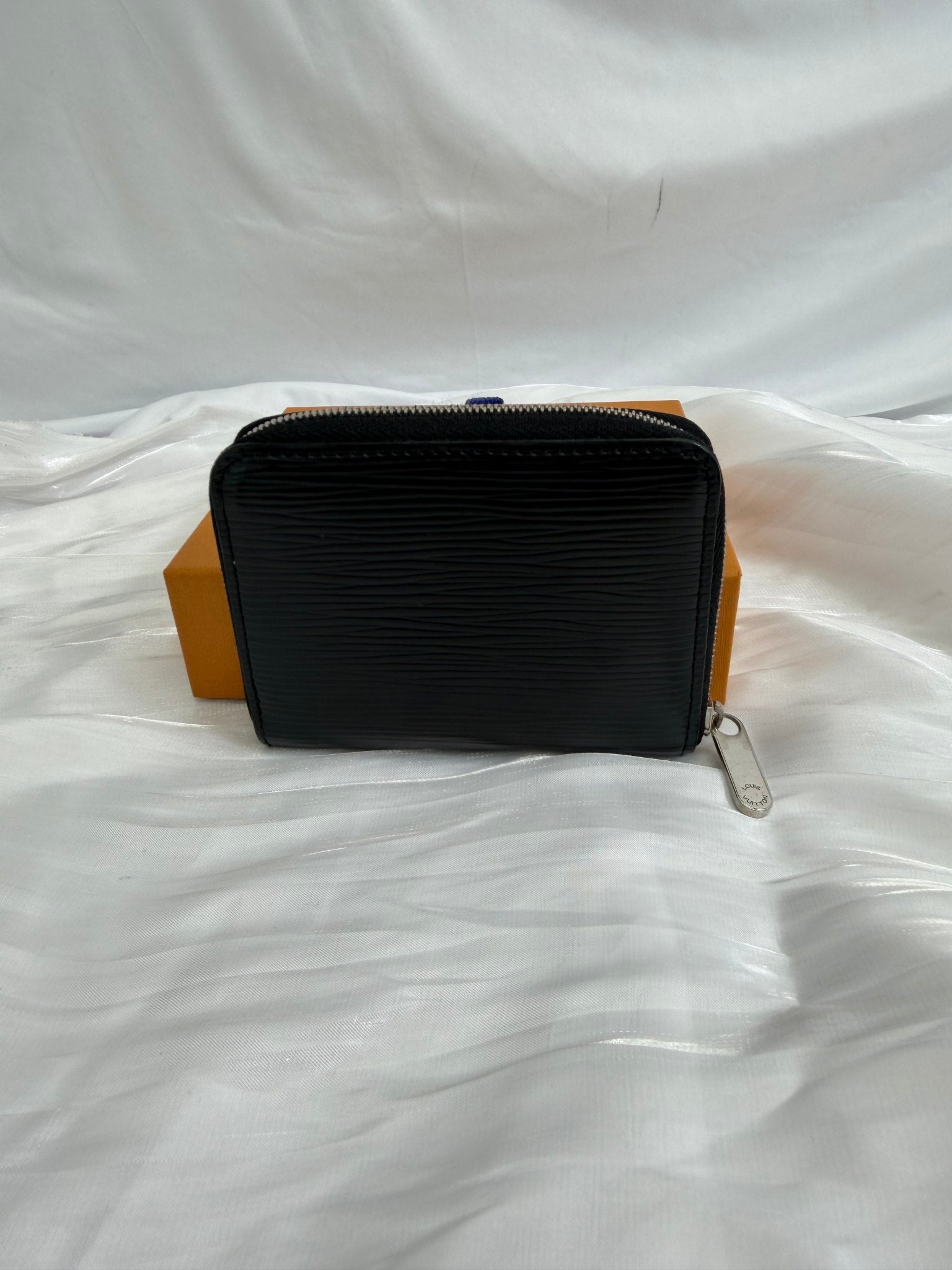 Louis Vuitton Black Epi Zippy Compact Wallet  