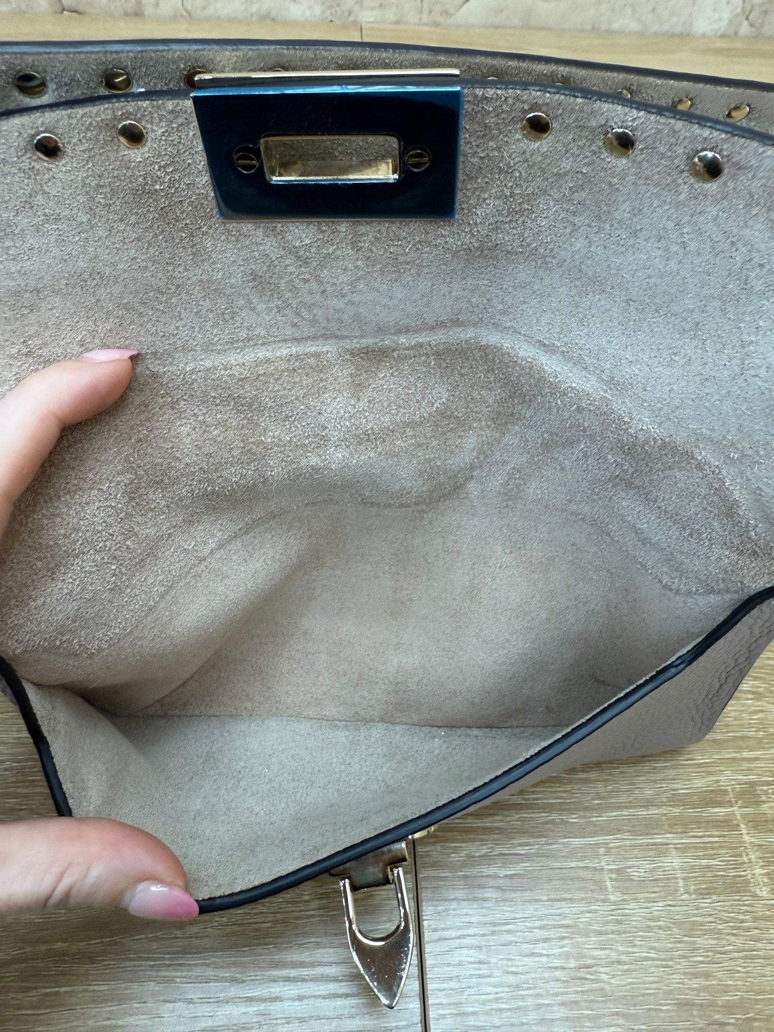 Valentino Dusty Rose Rockstud Two Pocket Crossbody