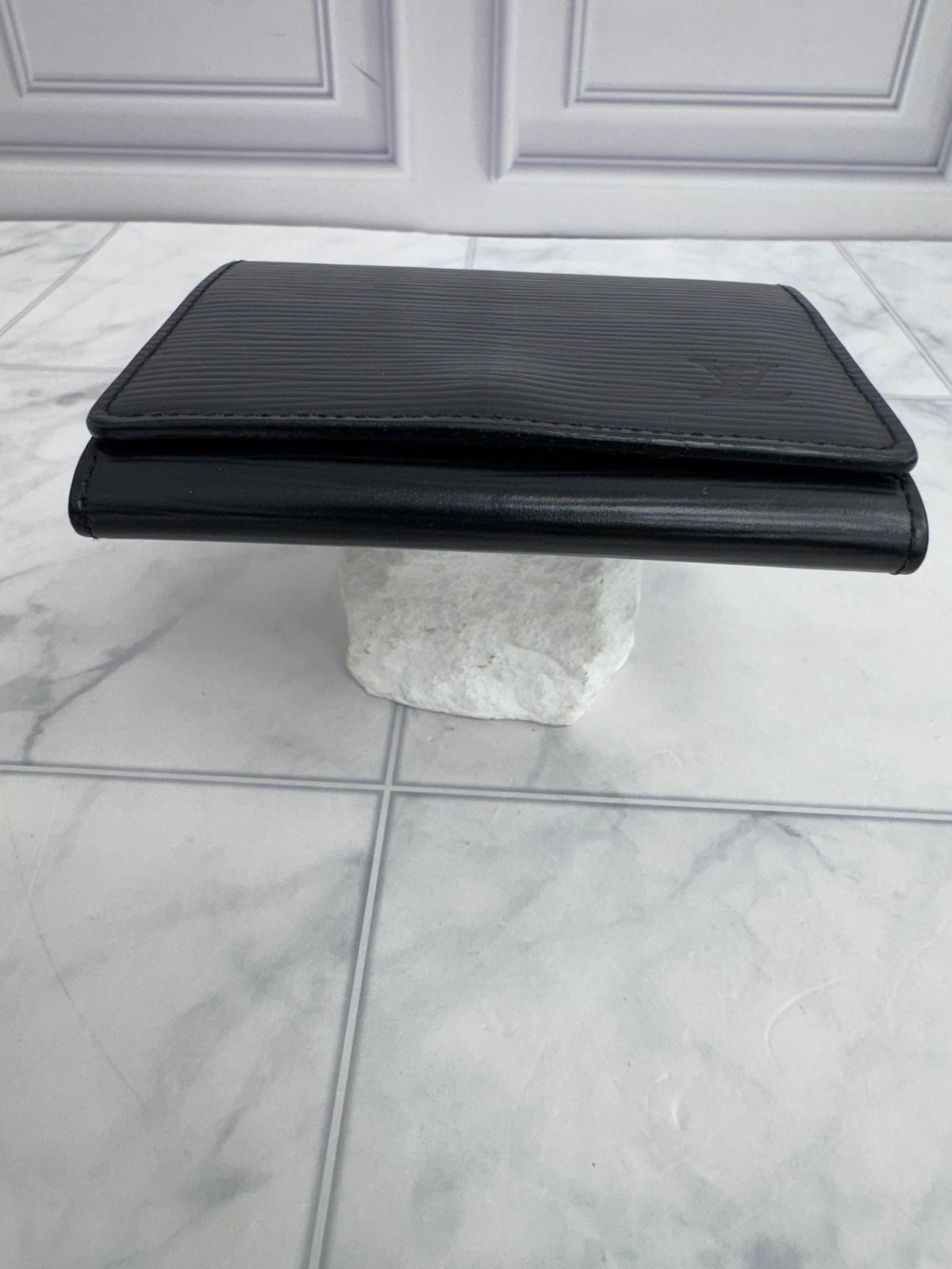 Louis Vuitton Black Epi Leather Card Case