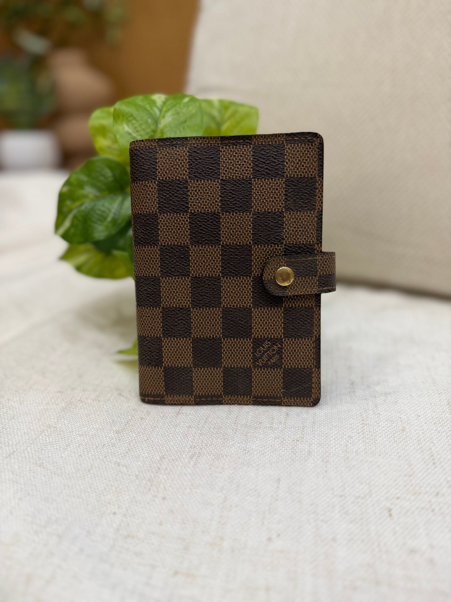 Louis Vuitton Damier Ebene Passport Agenda PM