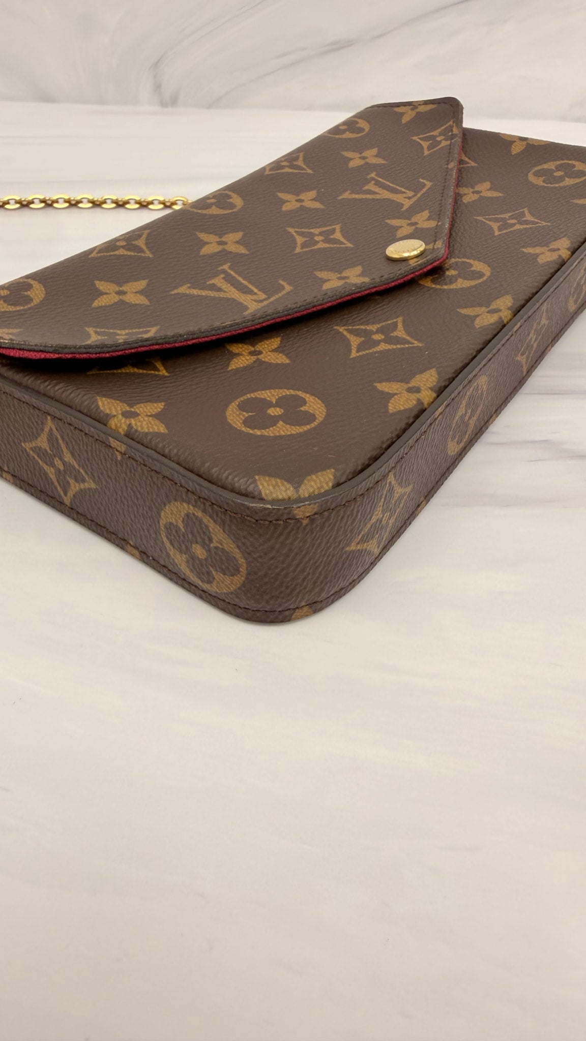 Louis Vuitton Monogram Pochette Felicie Chain Crossbody bag 