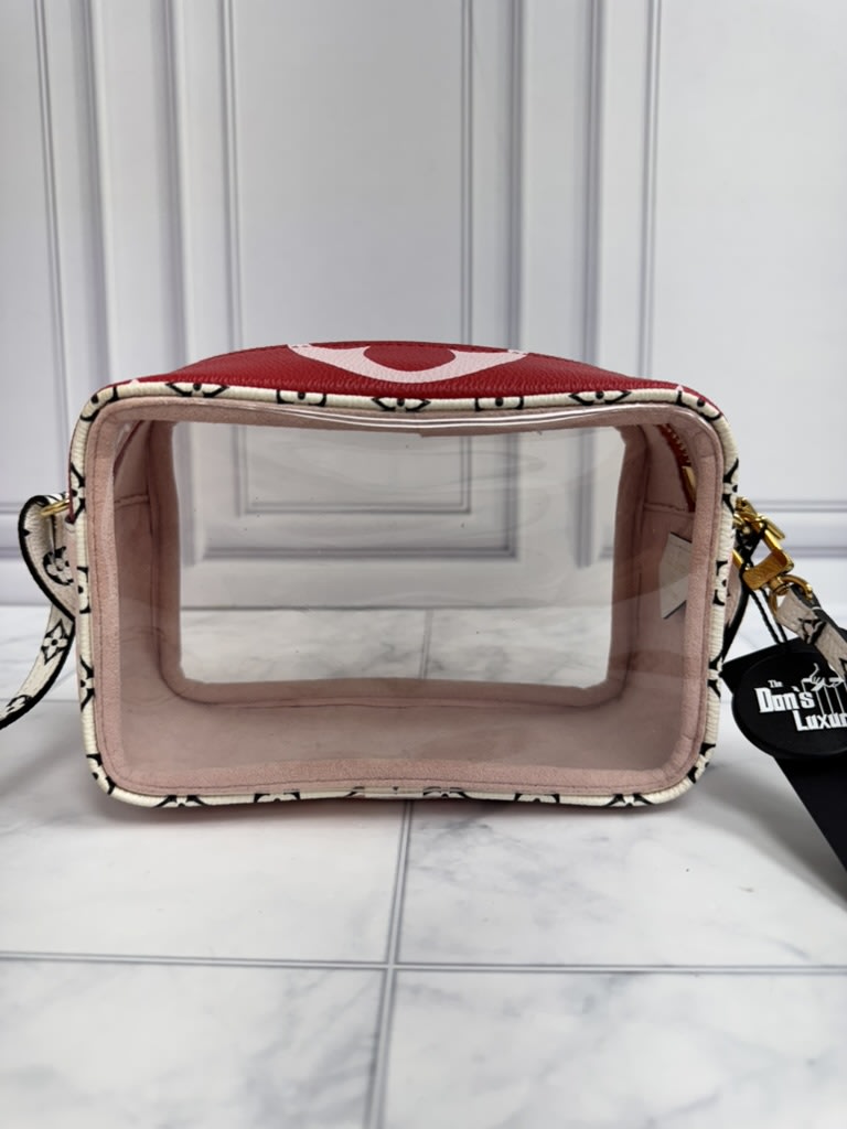 Louis Vuitton Red Monogram Giant Beach Pouch