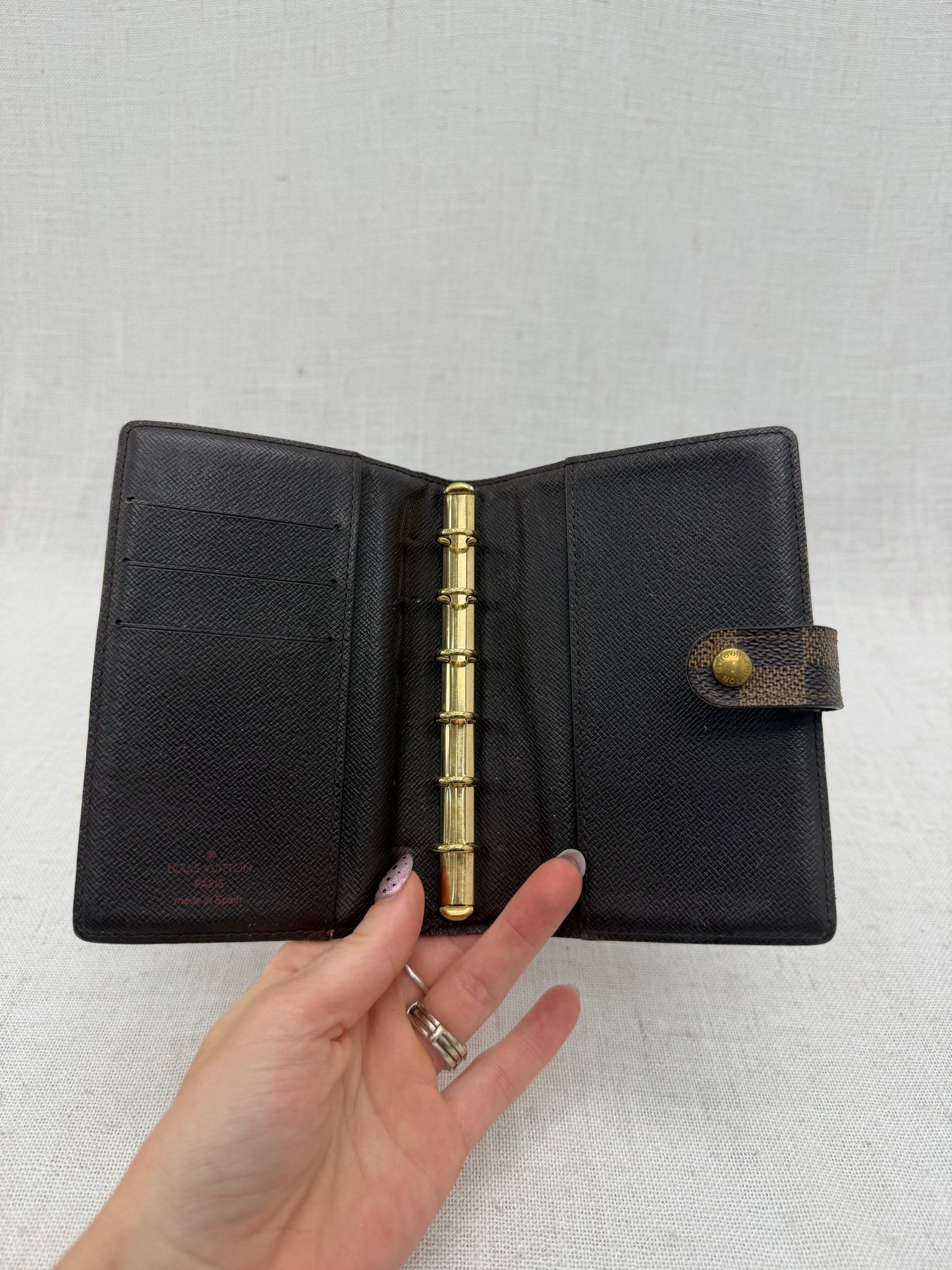 Louis Vuitton  Damier Ebene Passport Agenda