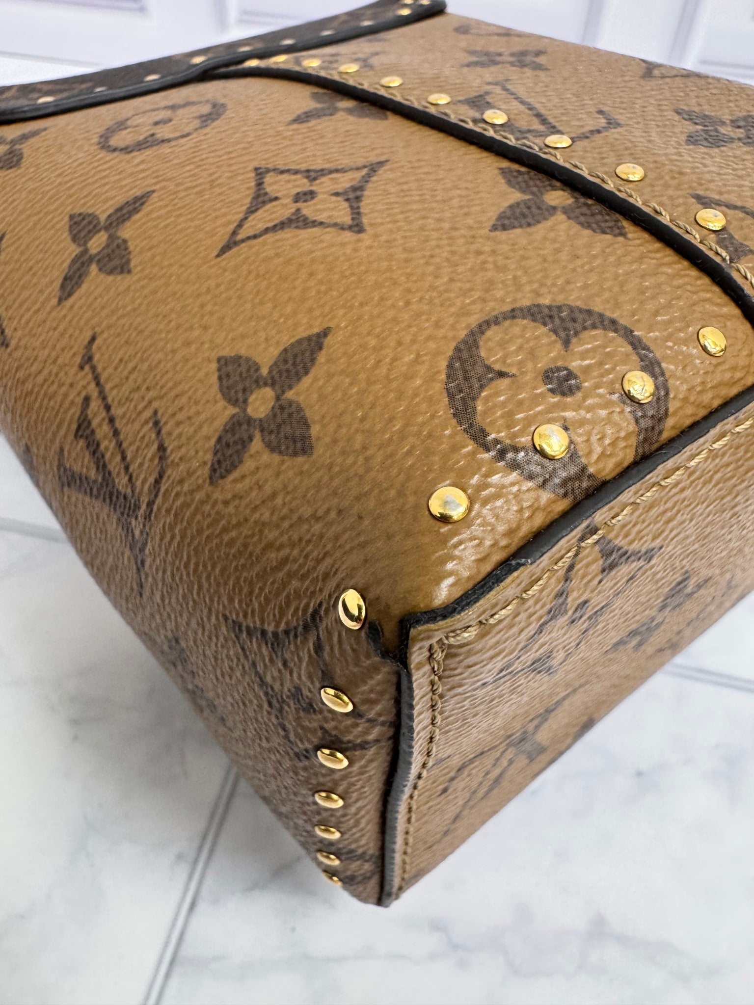 Louis Vuitton Reverse Monogram Camera Box Crossbody Bag