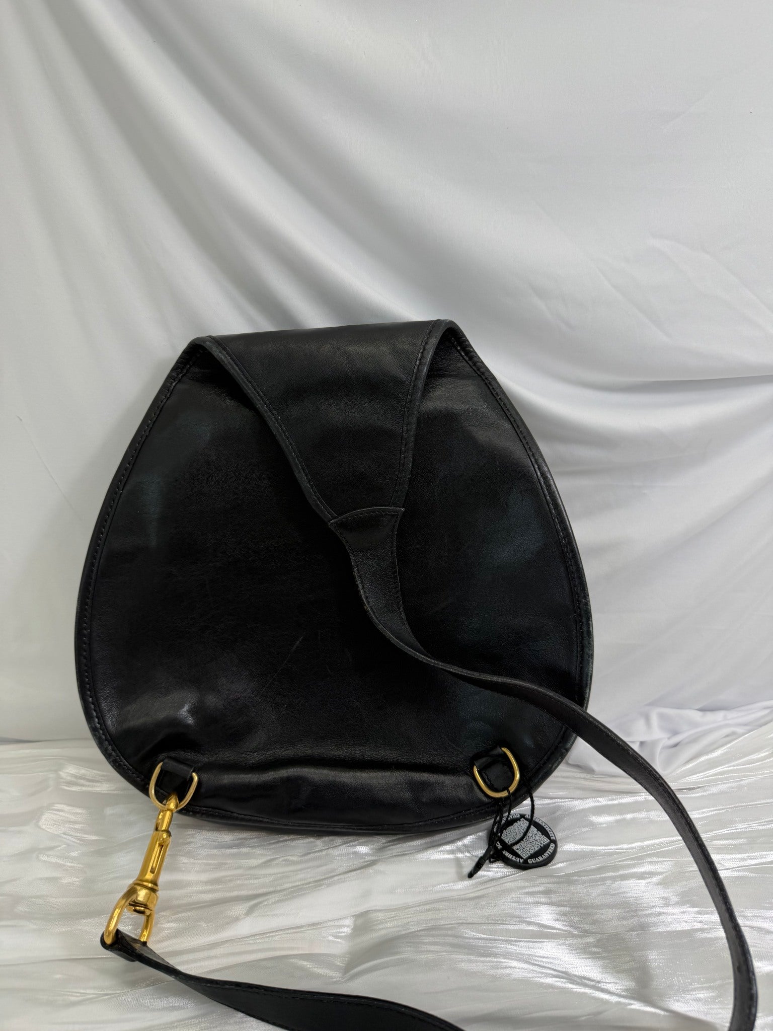  Gucci Black Leather Horsebit Sling Bag