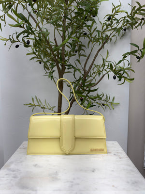 BRAND NEW - Jacquemus Yellow Patent Leather Le Bambino Shoulder Bag