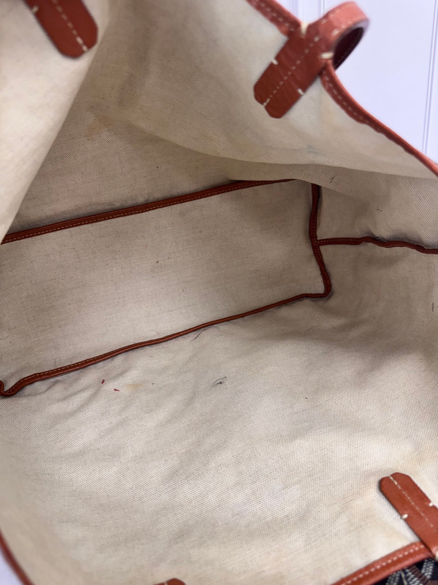 Goyard Brown And Tan Coated Canvas Saint Louis PM Tote Bag
